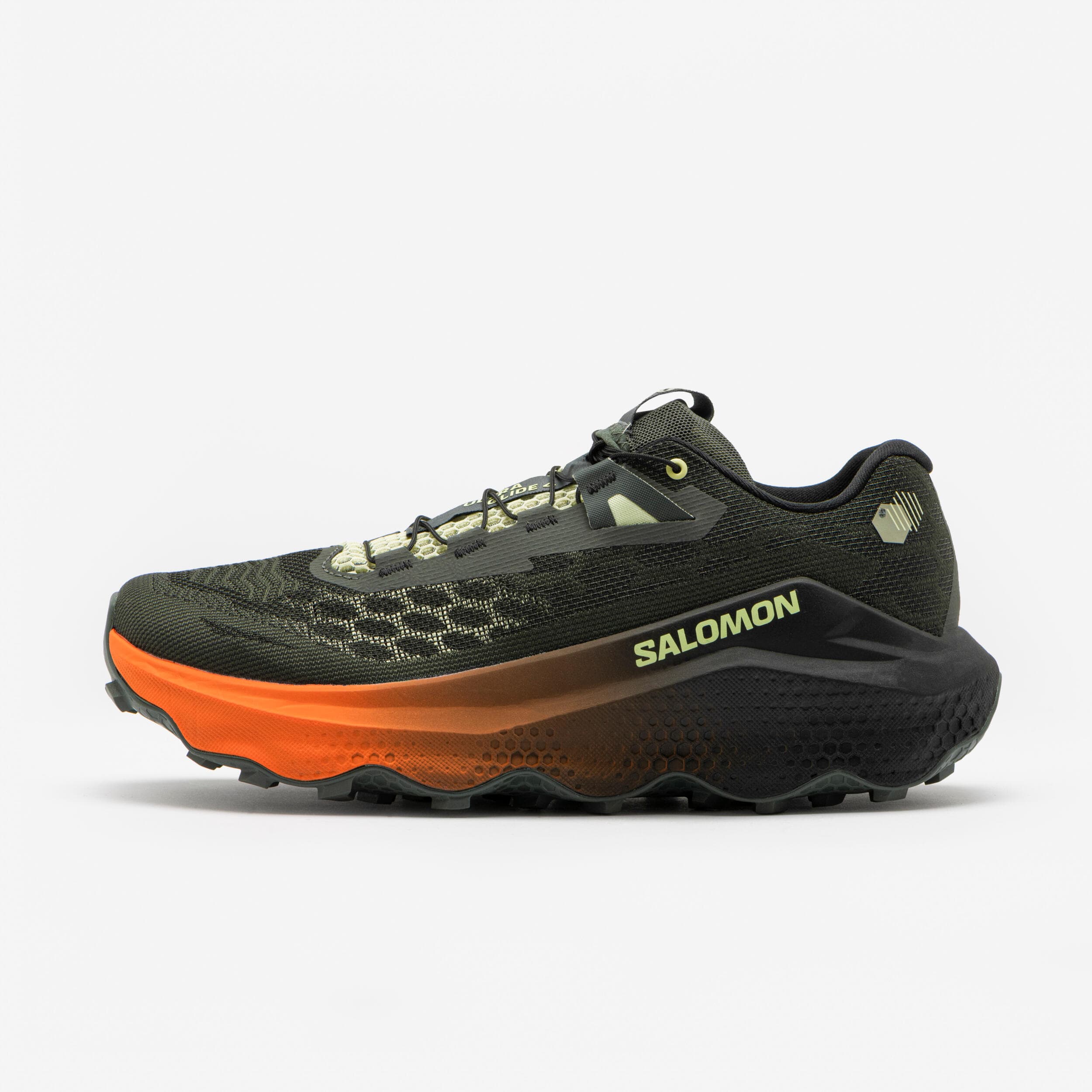 Zapatillas de trail running hombre, Salomon Ultra Glide 4 negro gris naranja