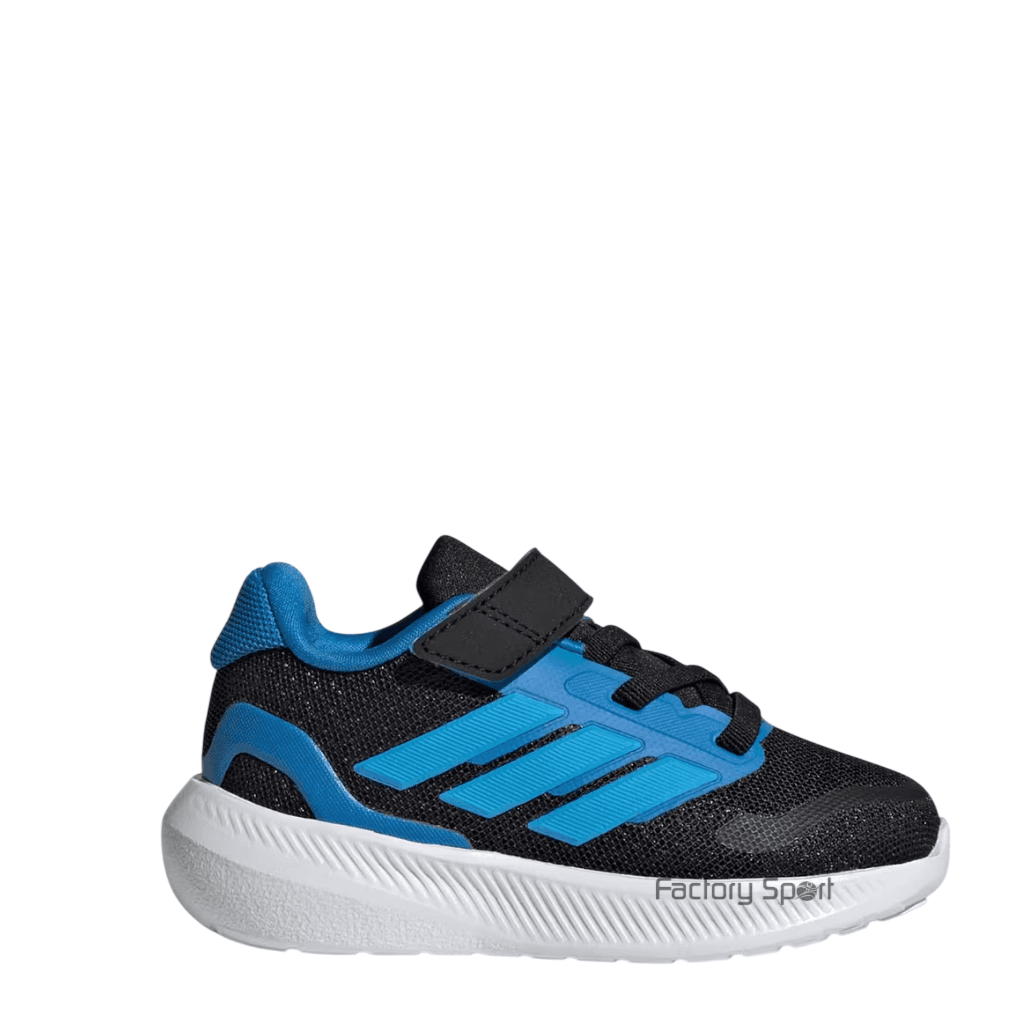 ADIDAS RUNFALCON 5 EL I VELCRO NEGRO/AZUL PARA BB