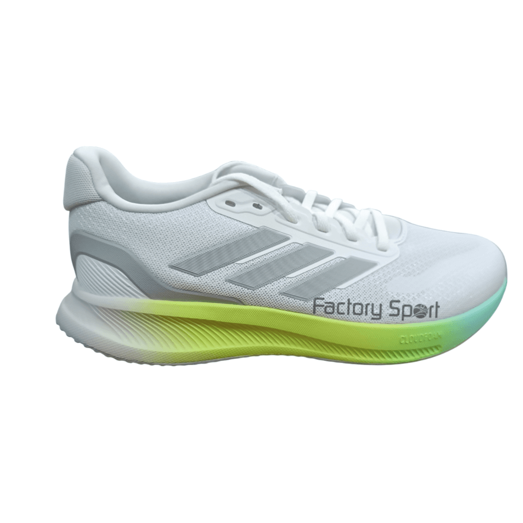 ADIDAS RUNFALCON 5 BLANCO/LIMA/PLATA PARA HOMBRE