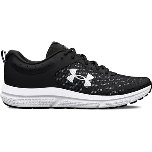 Under Armour Ua Charged Assert 10, Zapatillas para Correr Hombre, Black / Black / White, 42.5 EU