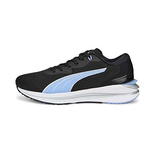 PUMA Women's Sport Shoes ELECTRIFY NITRO 2 WNS Road Running Shoes, PUMA BLACK-ELEKTRO PURPLE-PUMA SILVER, 37.5