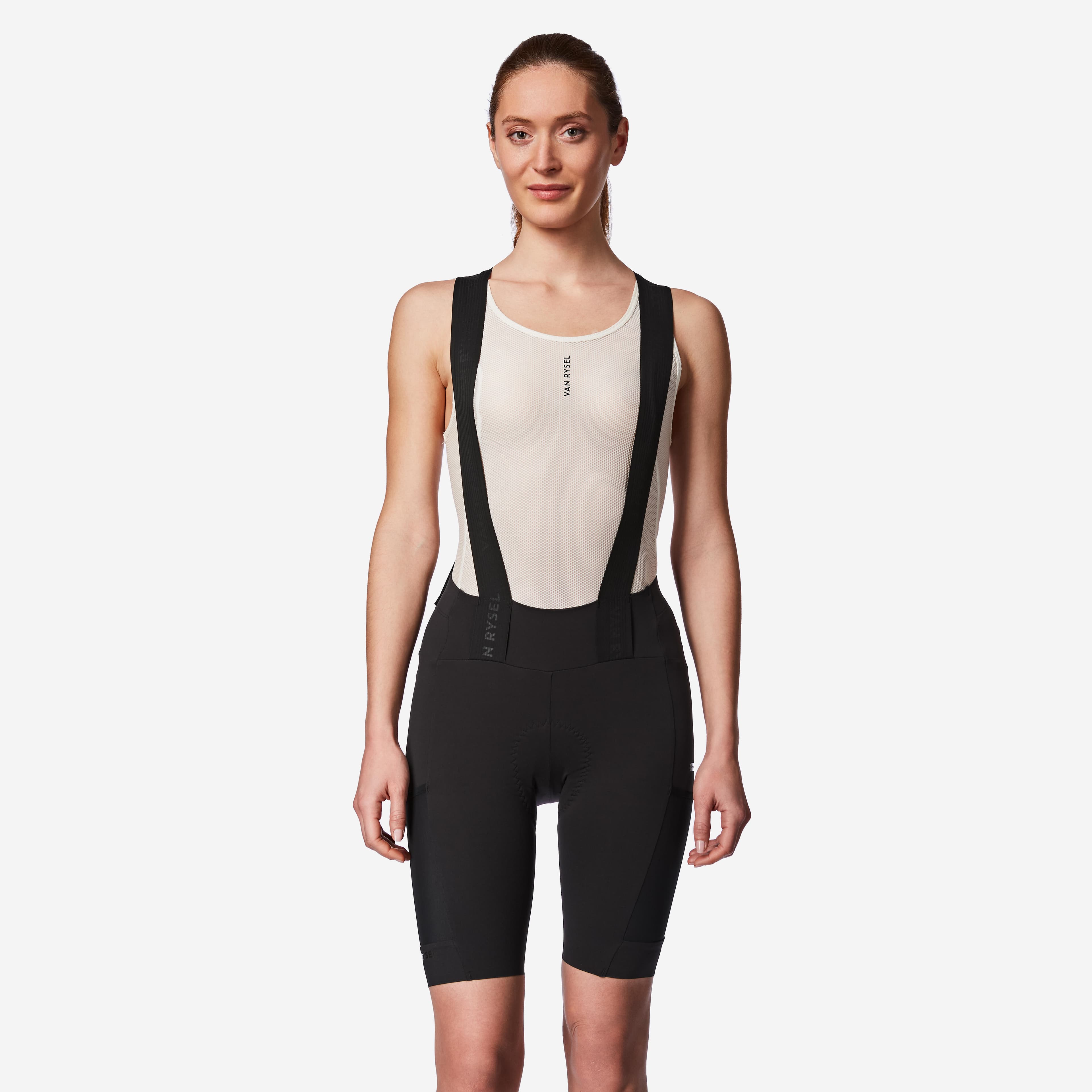 Culotte Corto Ciclismo Carretera Larga Distancia EDR Ultra Mujer Negro