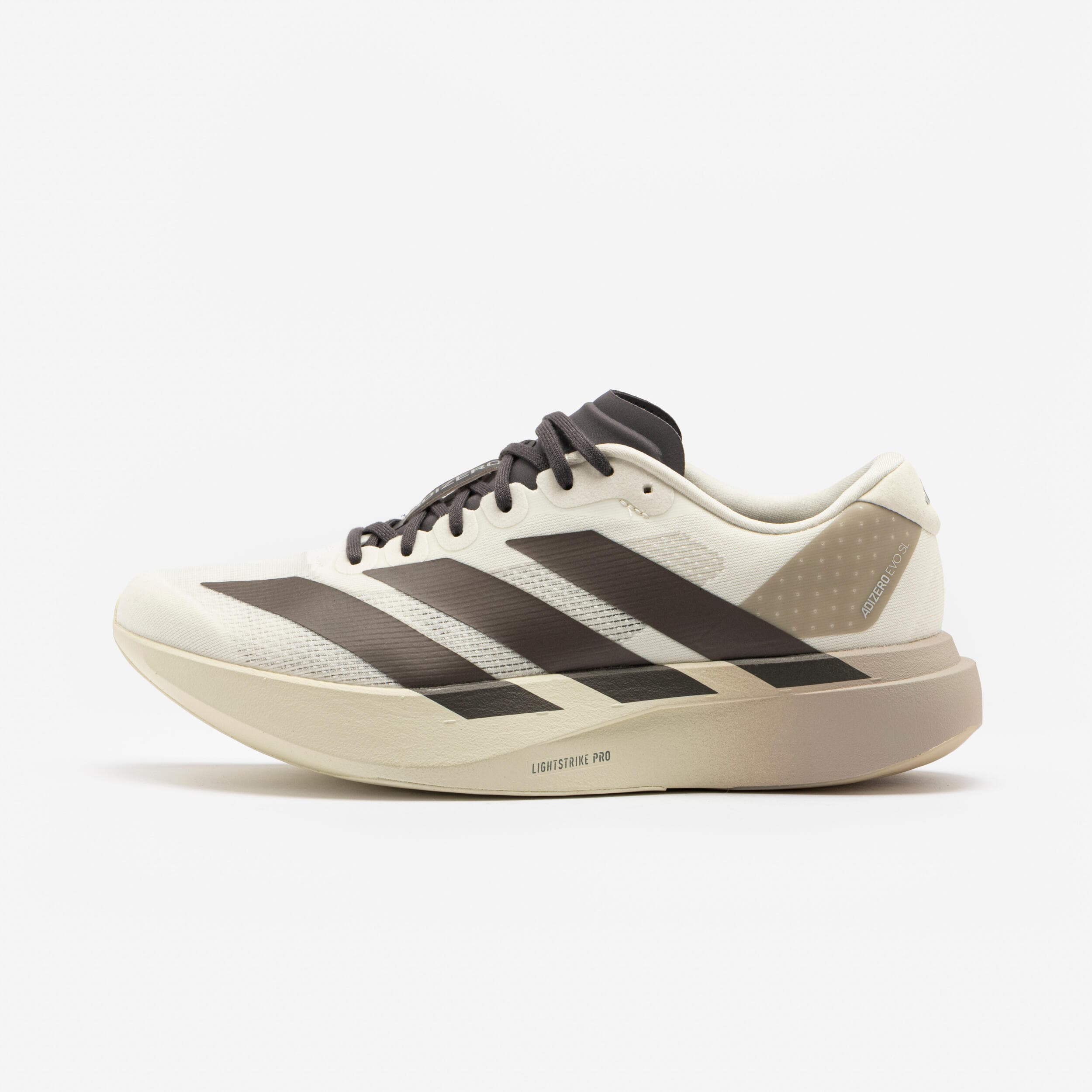Zapatillas de running carretera hombre, adidas Adizero Evo SL beige negro