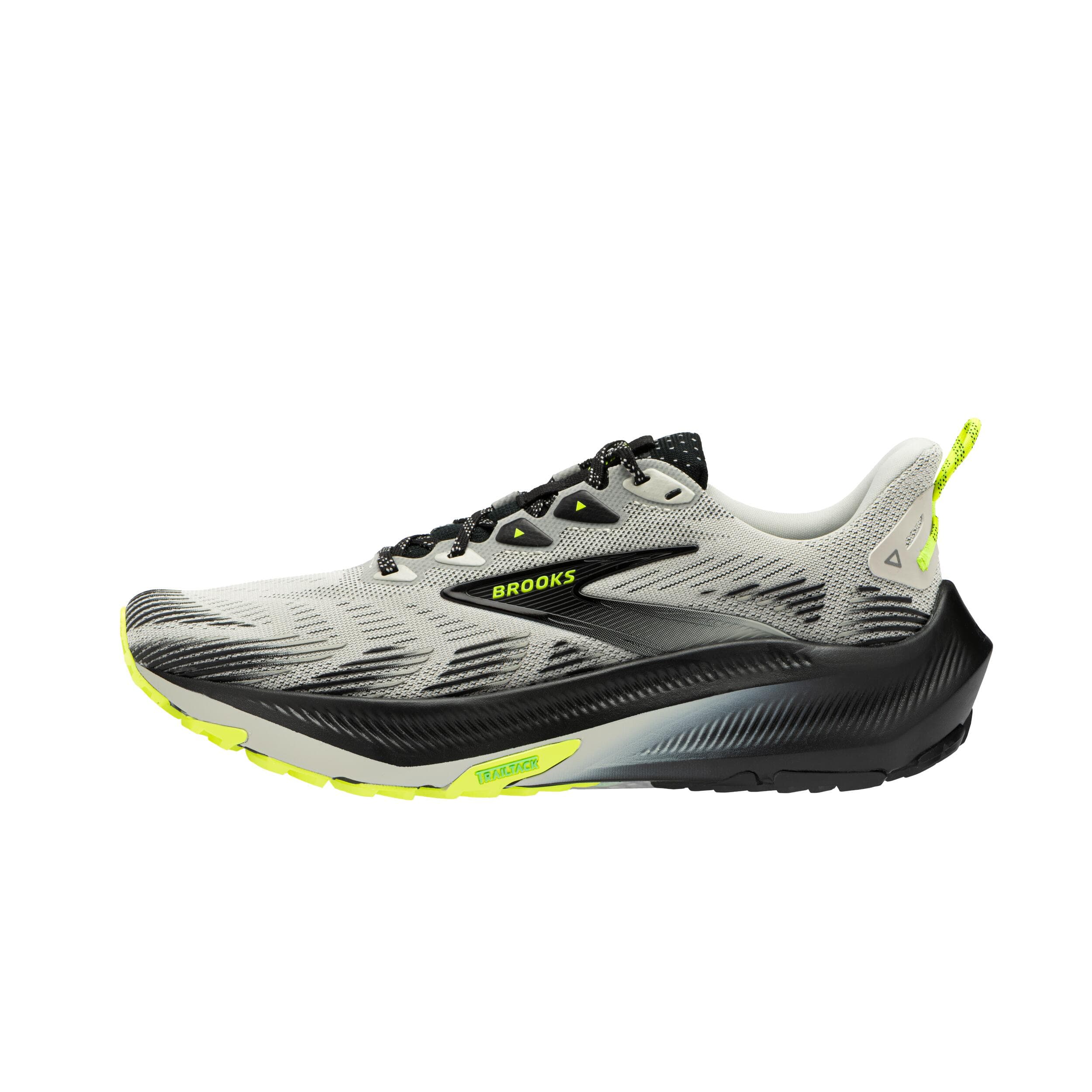 Zapatillas de running trail hombre, Brooks Ghost, gris y negro