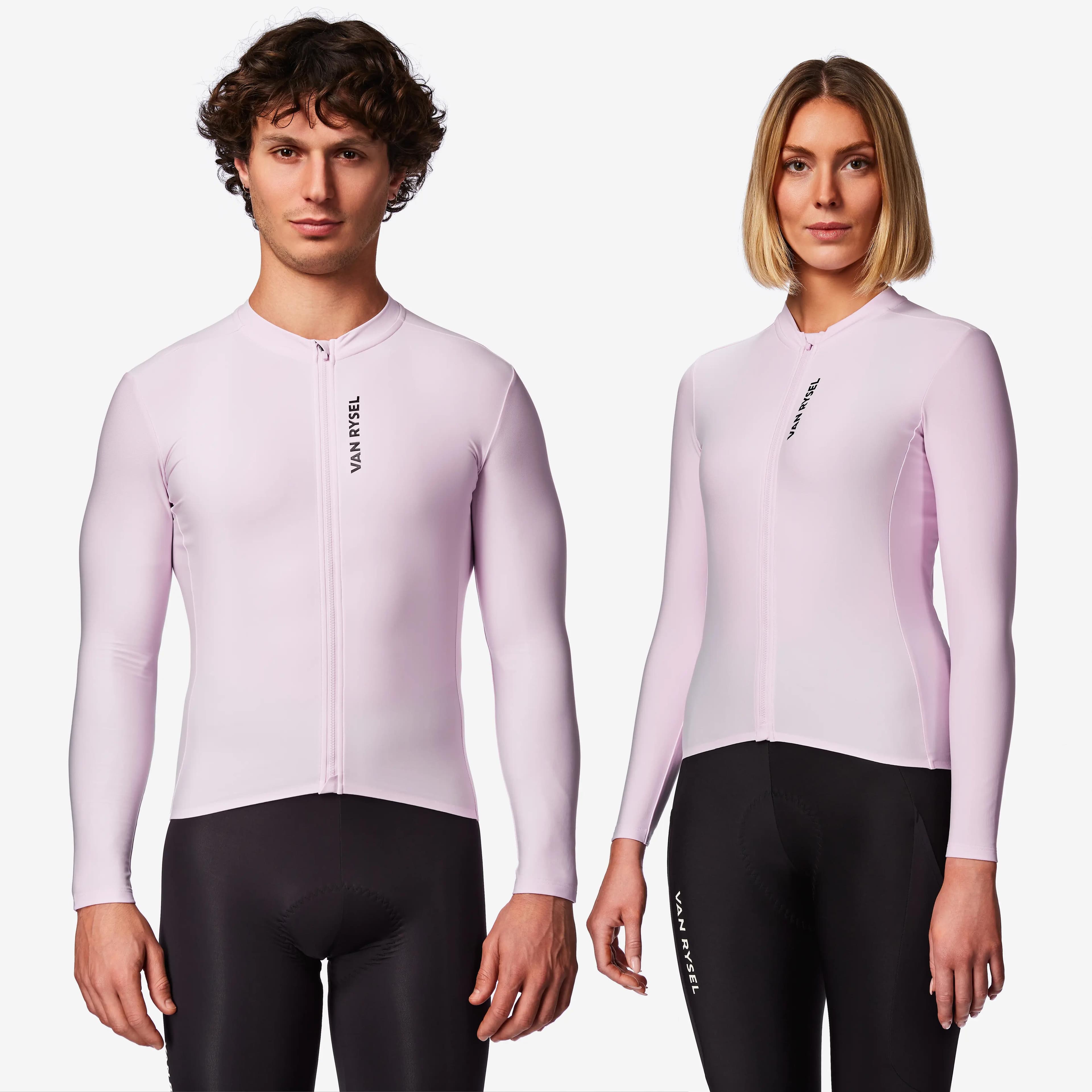 Maillot Ciclismo Carretera RCR 2 Unisex Lila Manga Larga Entretiempo