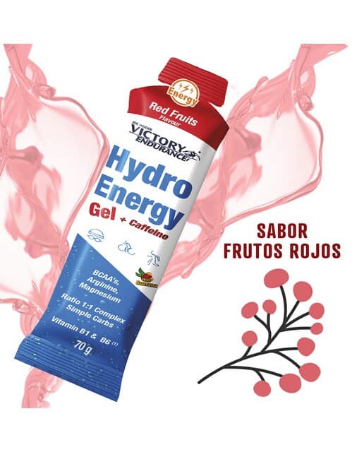 Victory Endurance - Gel Hydro Energy + Caffeine 70 g Frutos rojos