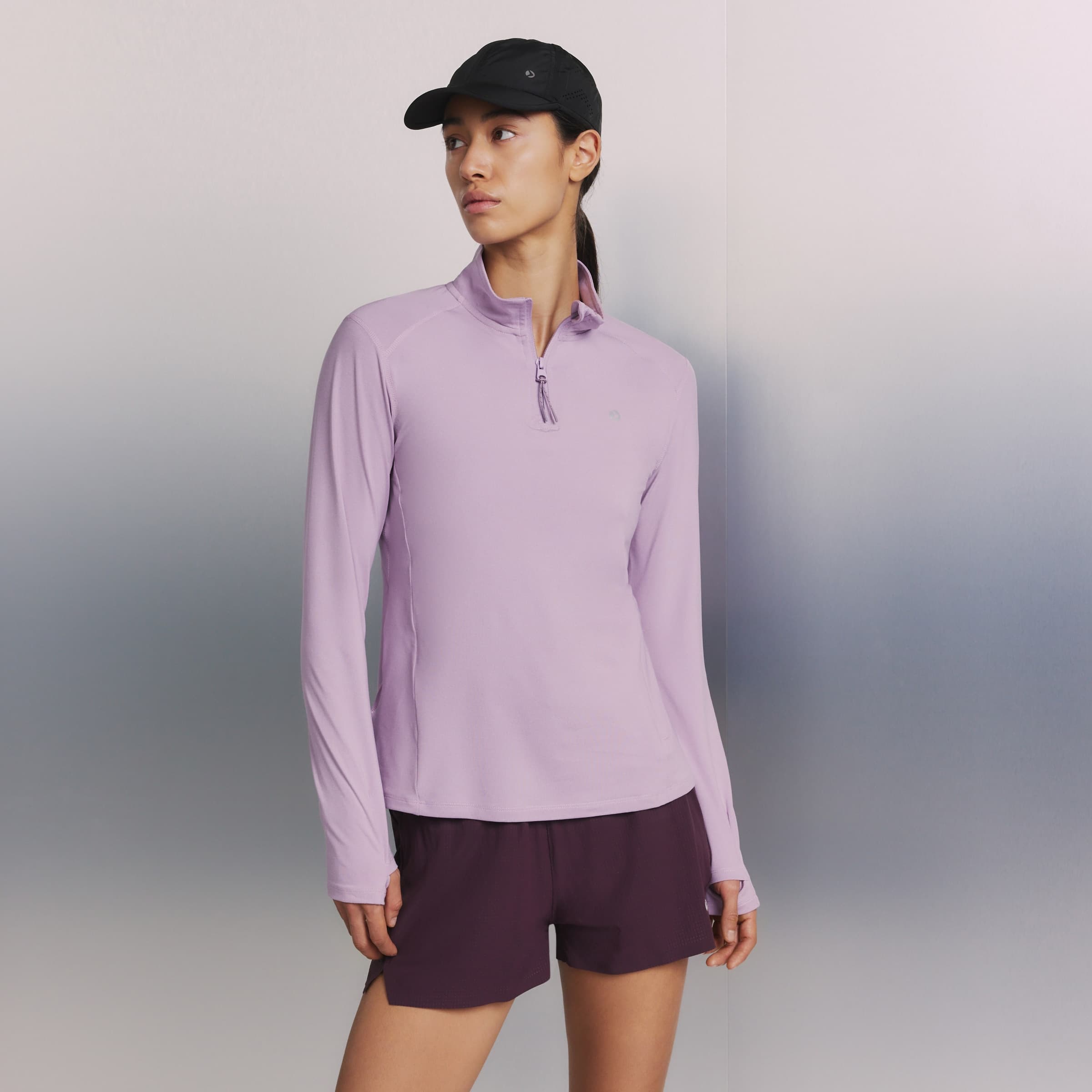 Boomerang - Camiseta 1-2 cremallera de running de mujer