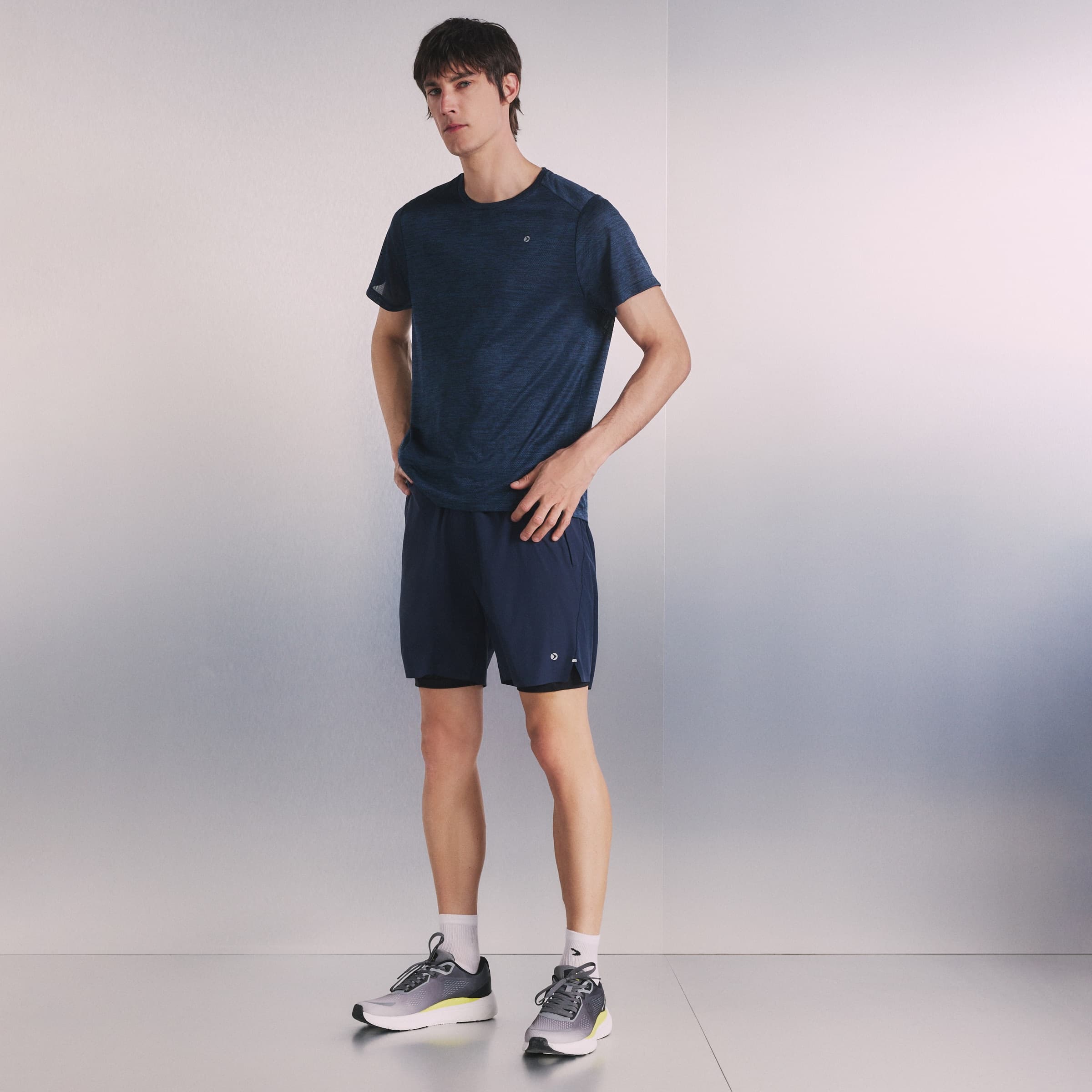 Boomerang - Short 2 en 1 de running de hombre