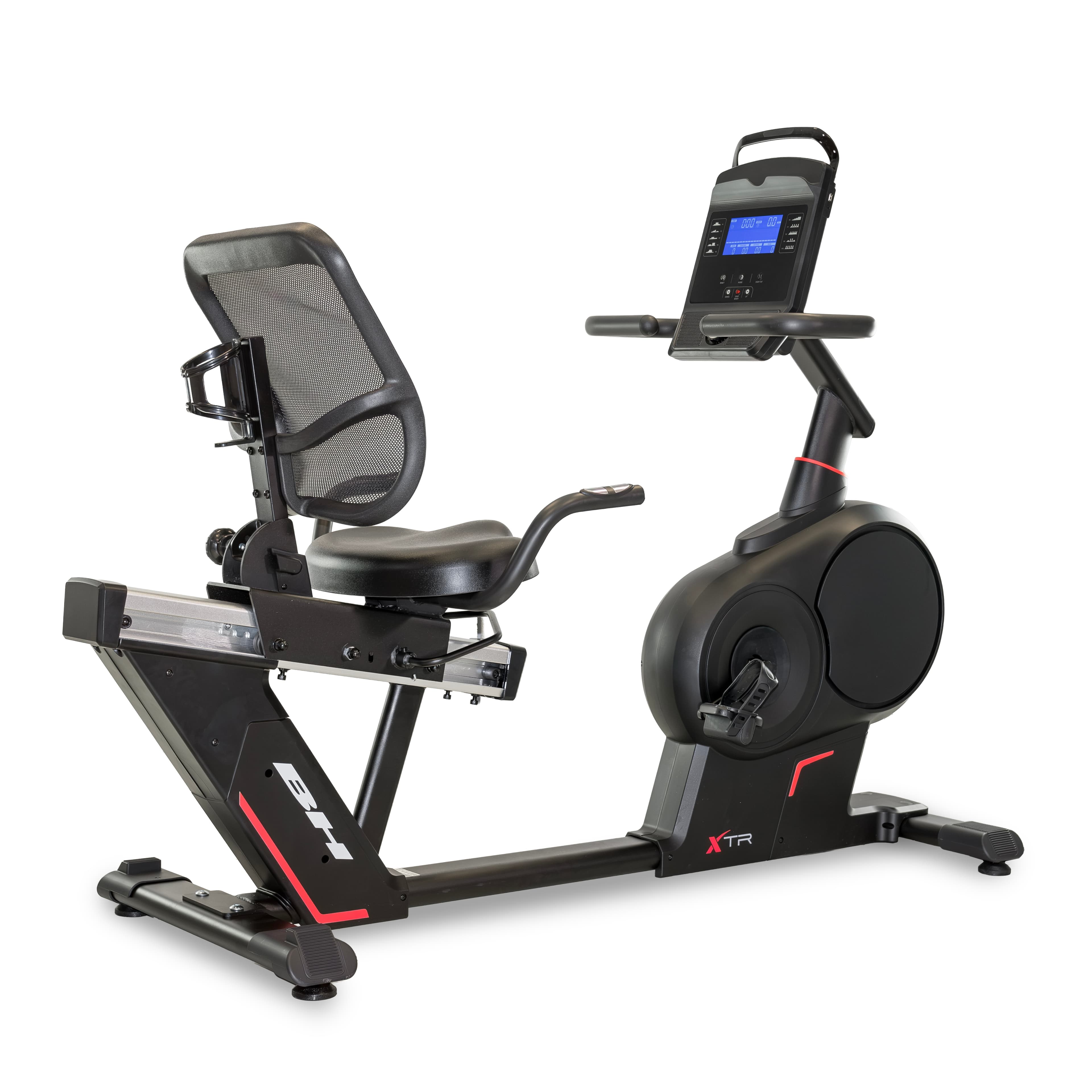 BH Fitness - Bicicleta estática reclinada XTR LCD 12 H655LCD12 con envío gratis, montaje profesional opcional con cargo.