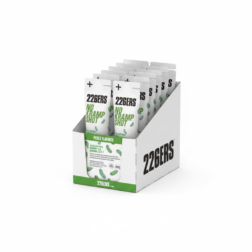 226ers No Kramp Shot (Pack 24 x 60ml) - Vial Contra Calambres Musculares de Acción Inmediata - Estímulo Sensorial con Vinagre de Manzana y Sales - Sin Azúcar, Sin Gluten y Vegano