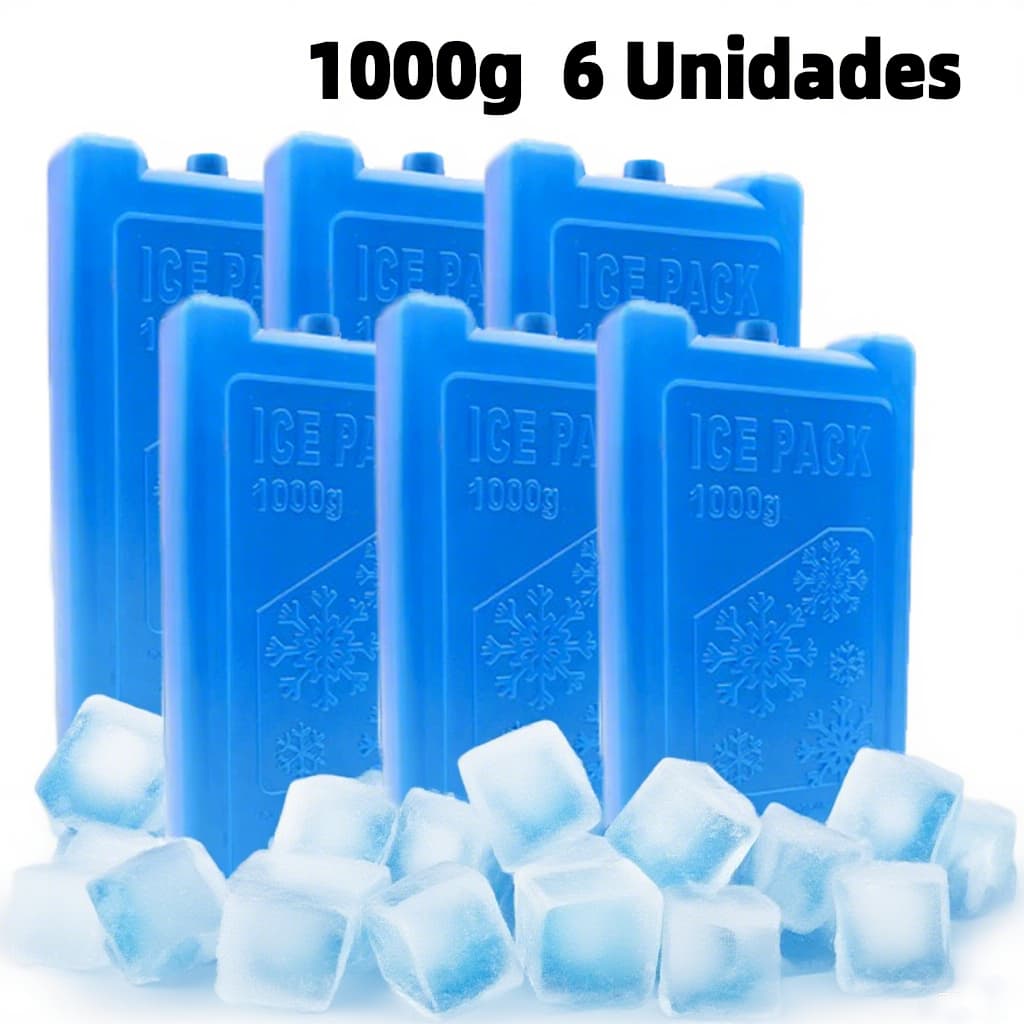 TopRed | Ice Pack - 200g and 1000g Ice Packs - Ice Packs for Portable Refrigerators - Reusable Cooling Blocks, Suitable for Travel, Picnics, Camping | Gerimport Brand