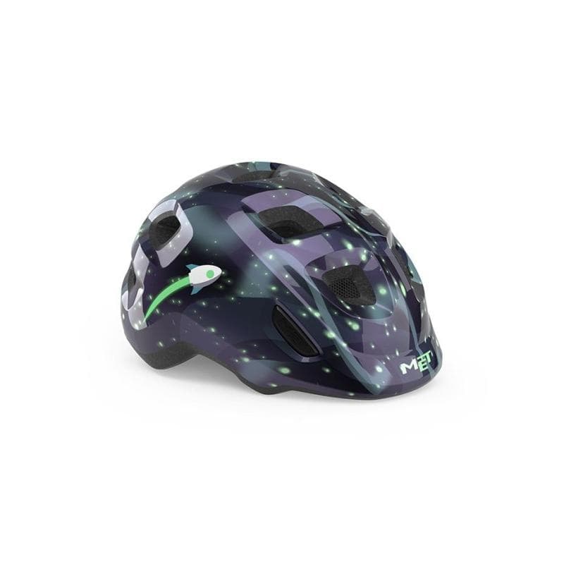 CASCO MET HOORAY ESPACIO BRILLO EN LA OSCURIDAD TALLA 52-55CM Met de ciclismo para bicicleta