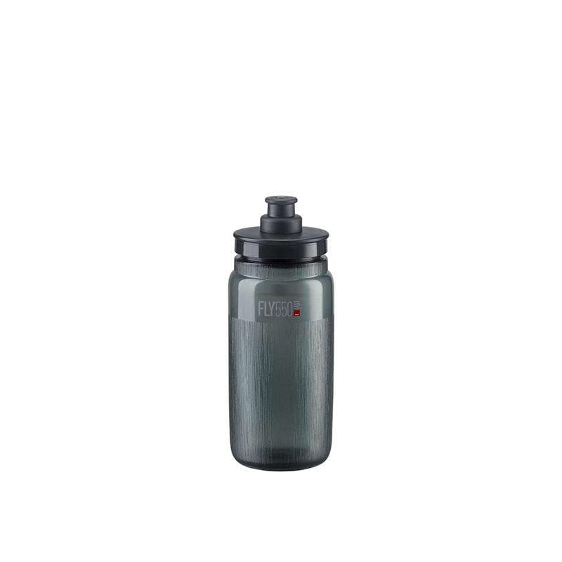 ELITE | Bidón De Ciclismo FLY TEX 550ml -transparente Ahumado - Fly Tex de Elite es el bidón más utilizado por los campeones del WorldTour por su increíble ligereza. Tapón con boquilla push-pull