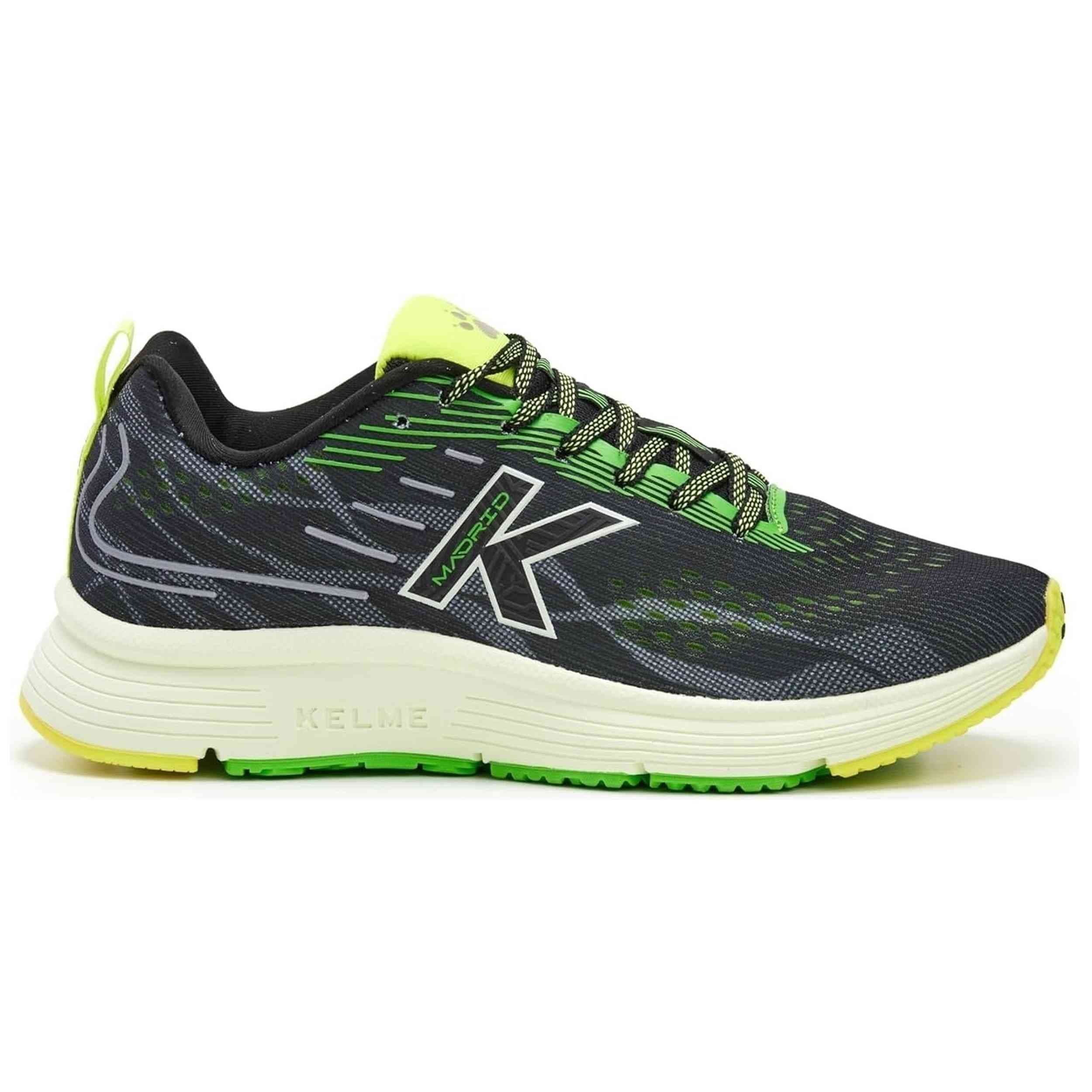 Zapatillas Kelme Madrid – Negro Y Verde