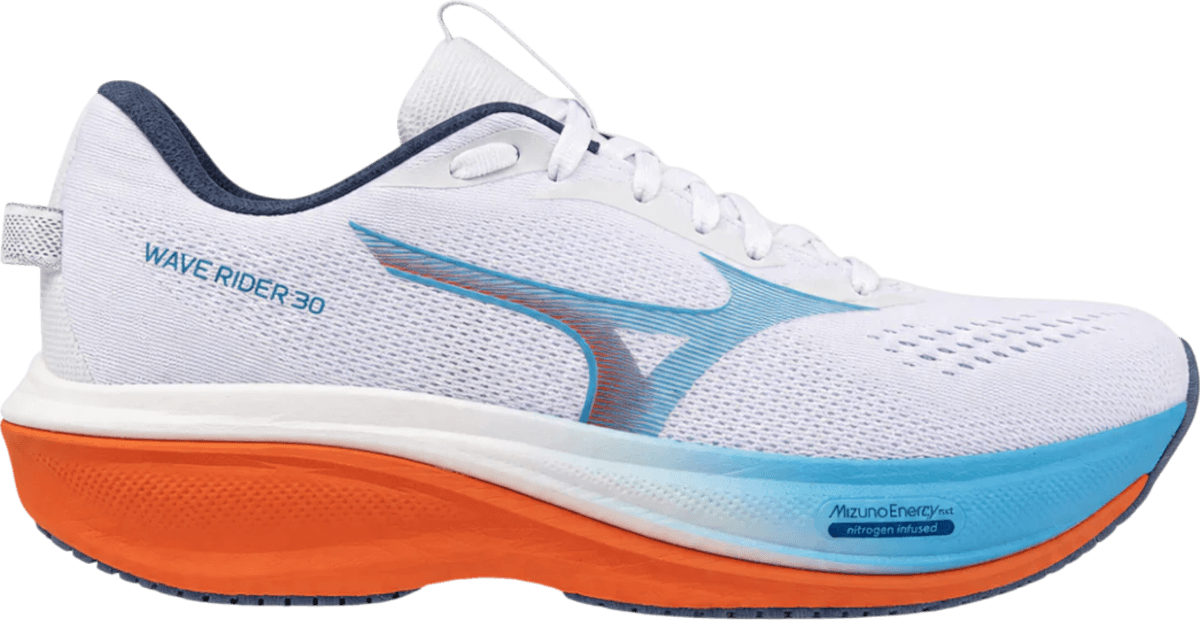 Mizuno Wave Rider 30 | Zapatillas de running | hombre | 44,5 | blanco