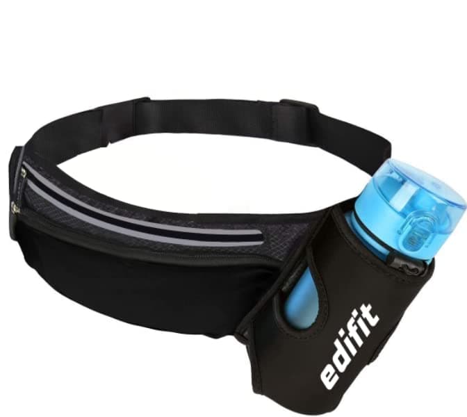 Edifit, Riñonera Portátil para Correr, Hombre y Mujer, Cinturón Deportivo, Accesorios, con Porta Botella, Impe