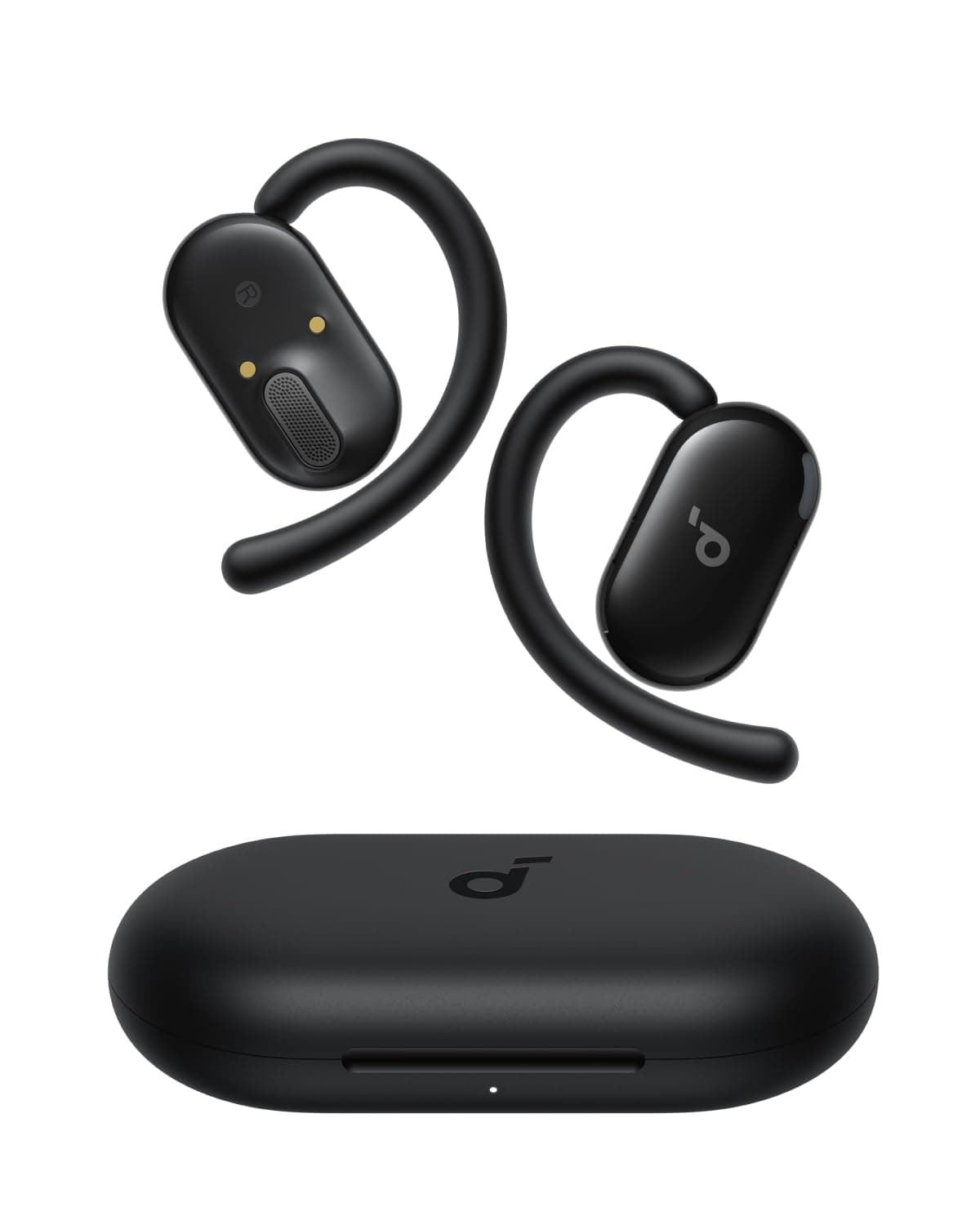 Soundcore Anker V20i Auriculares Open-Ear, Ganchos Giratorios para Orejas, Ajuste Ceñido, Graves Potentes, Lla