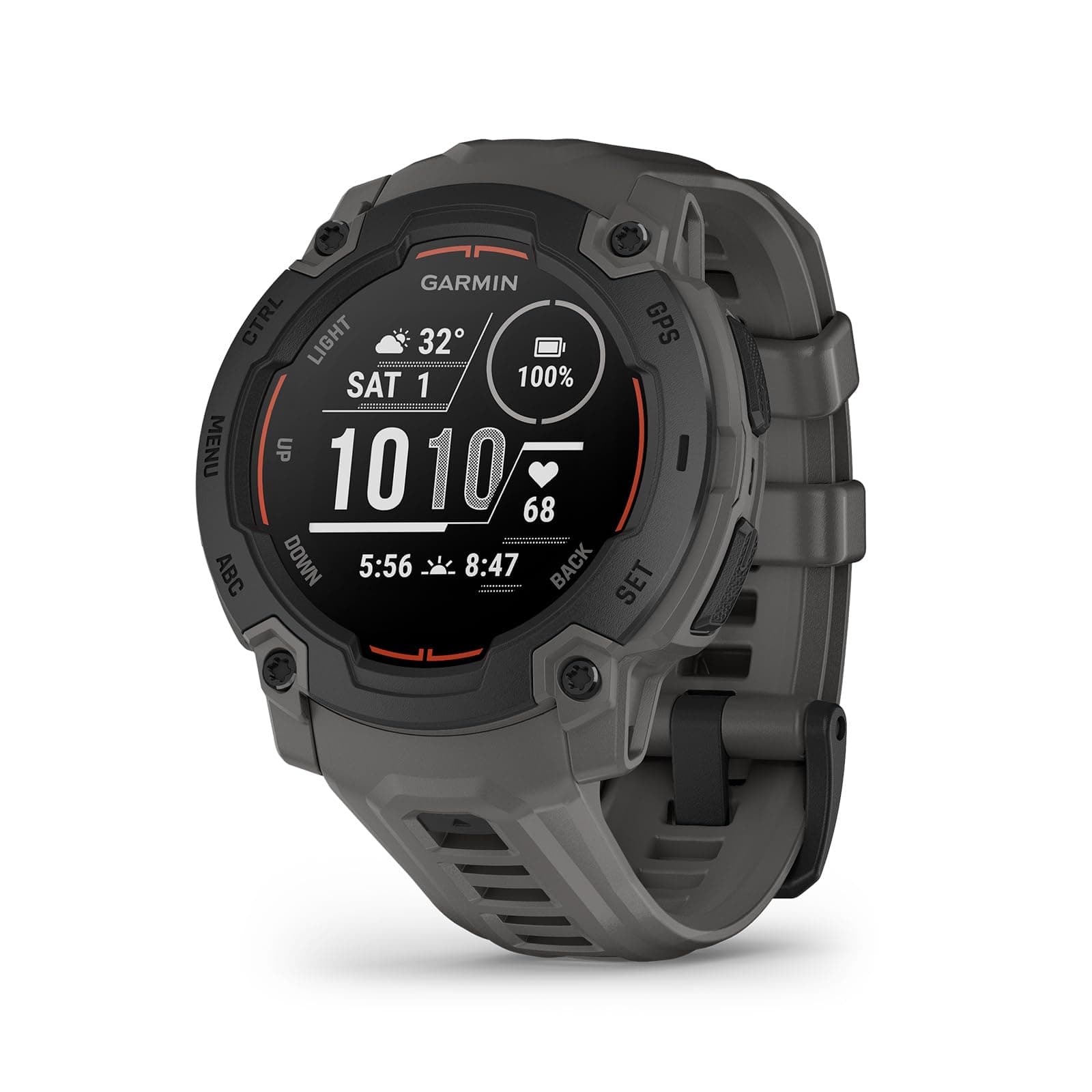 Garmin Instinct E, Reloj Inteligente con GPS, 45 mm, Resistente al Agua, Aplicaciones Deportivas integradas, M