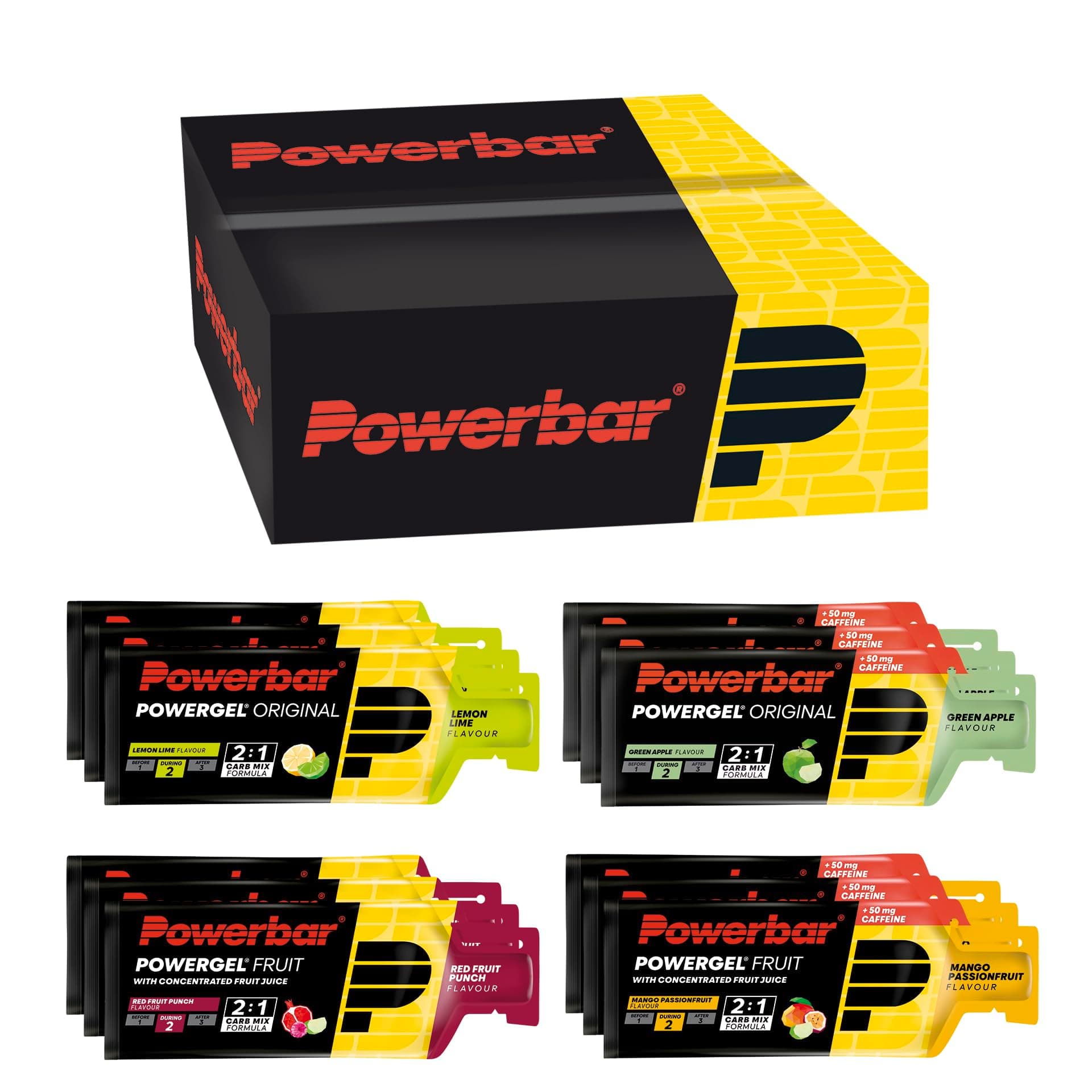Powerbar - PowerGel Multiflavour Box - 12x41g - Gel energético alto en carbohidratos