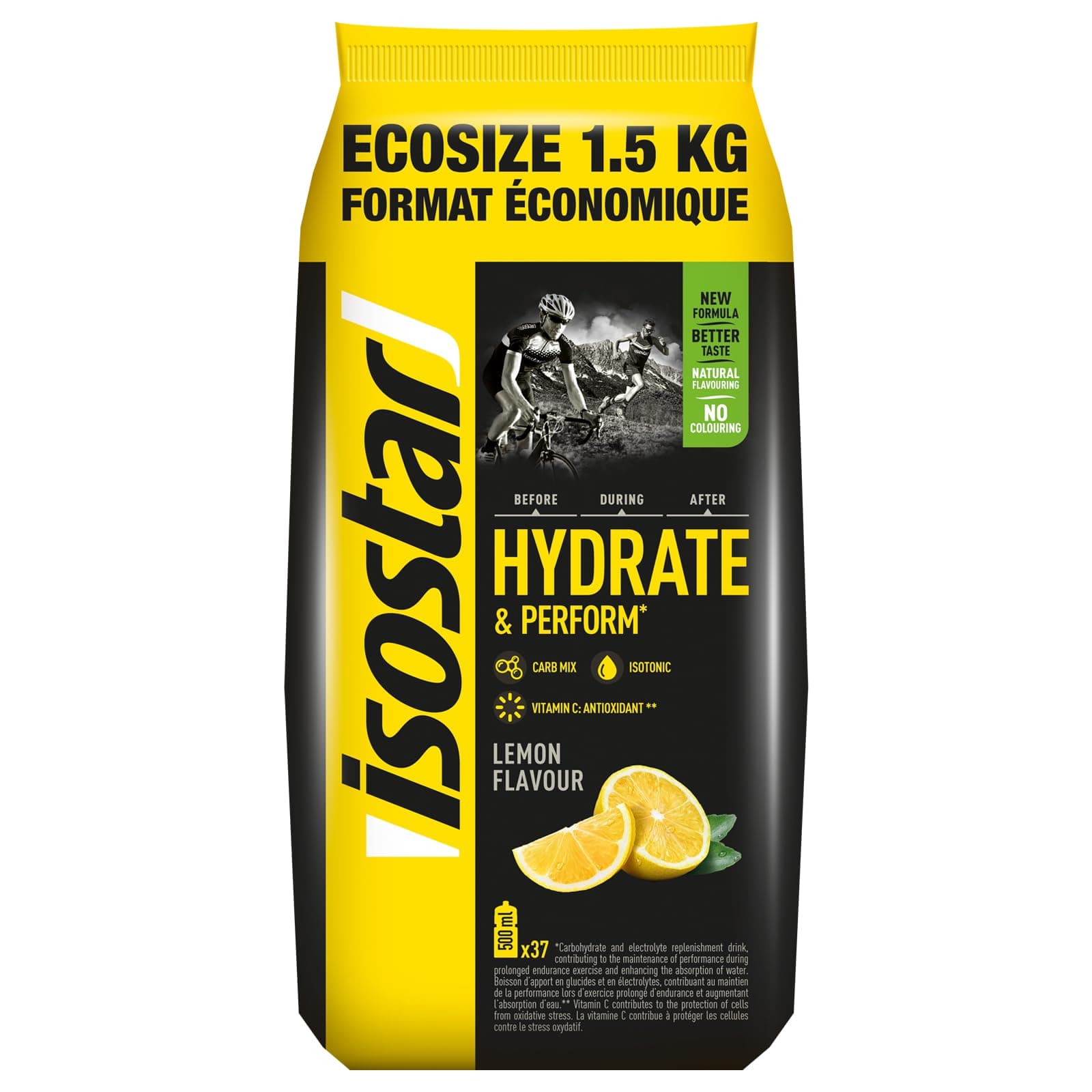 Isostar Hydrate & Perform, 1.5 kg de Bebida Electrolítica Isotónica, Bebida de reposición de hidratos de carbo