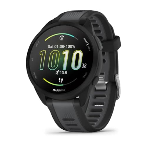 Garmin Forerunner 165, Reloj Inteligente para Correr con GPS, Negro