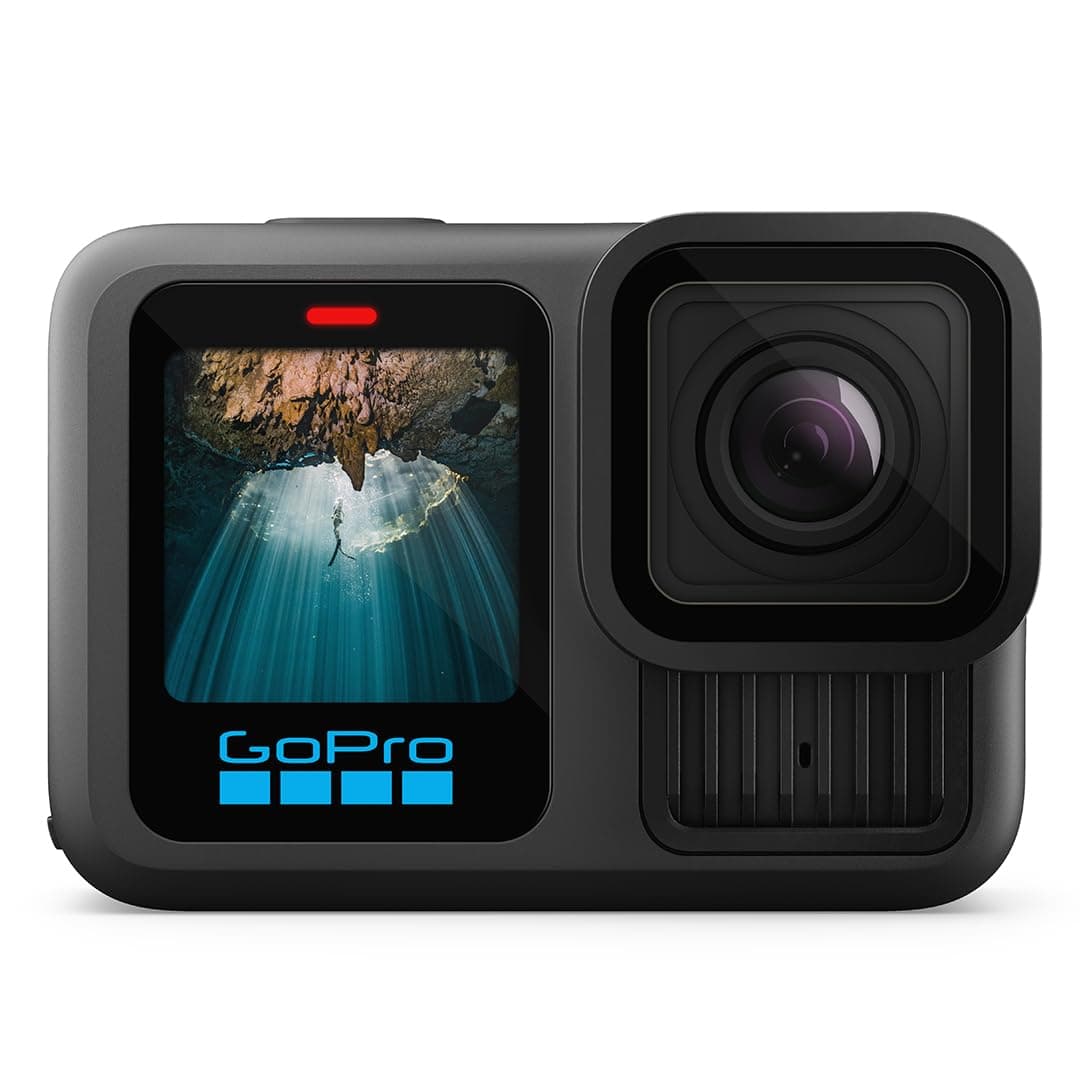 GoPro HERO13 Black - Cámara de acción Resistente al Agua con vídeo 5.3K60, fotografía de 27 MP + compatibilidad con Lentes Serie HB