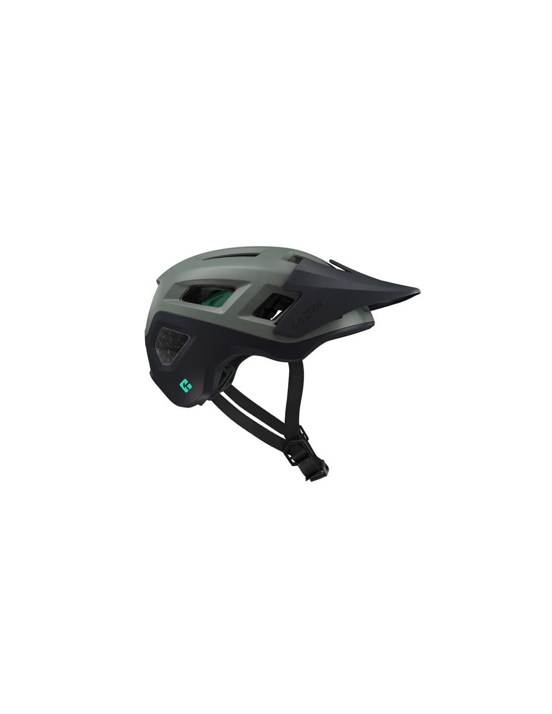 Casco de ciclismo Lazer Coyote KinetiCore Verde/Gris