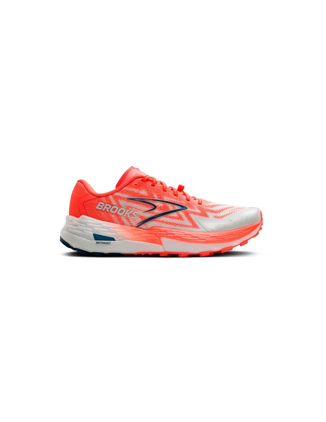 Zapatillas de Trail Brooks Catamount 4 Mujer Medium rojo coral blanco mujer