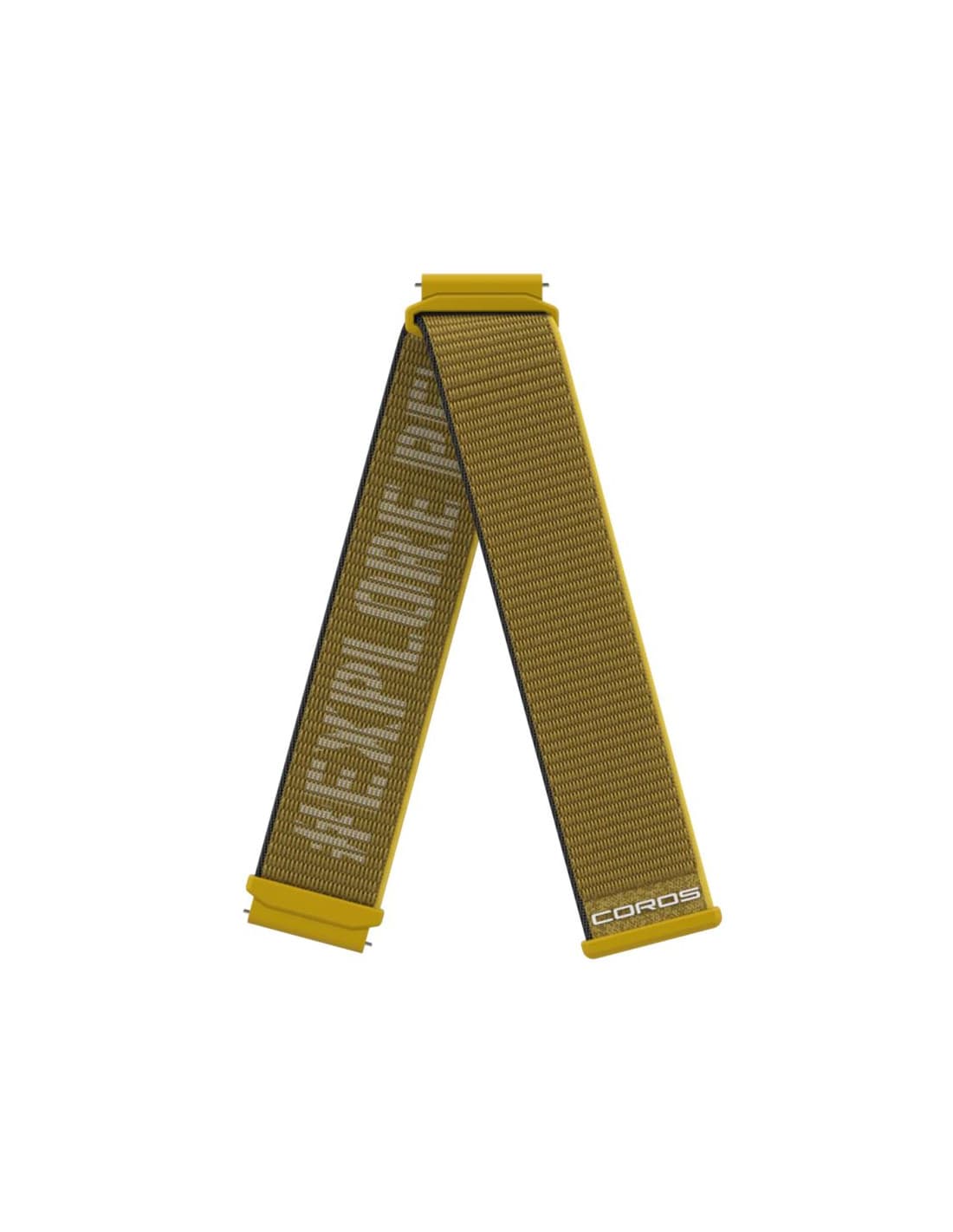 Banda de reloj Coros 22Mm Nylon Band Amarillo corto