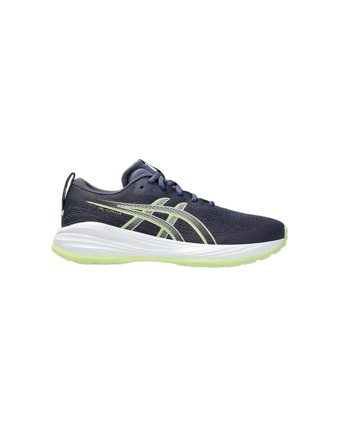 Zapatillas de Running ASICS Gel-Cumulus 27 Gs Infantil Azul Oscuro/Amarillo