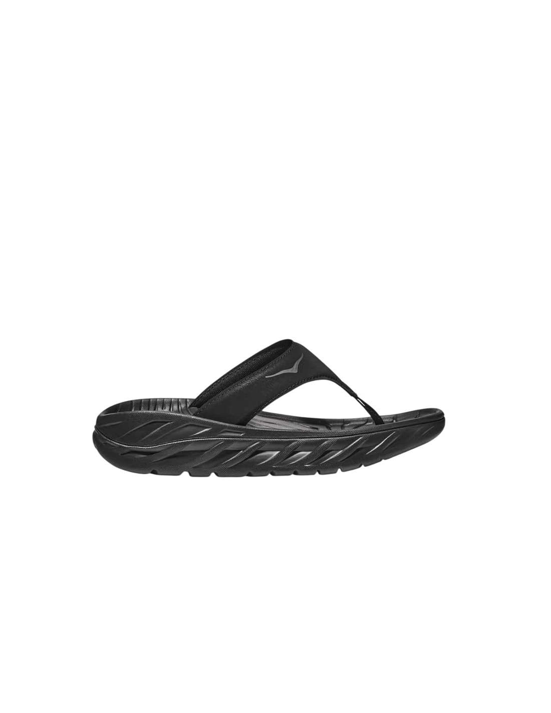 Chanclas de recuperación Hoka Ora Recovery Flip Mujer Negro/Dk Gris