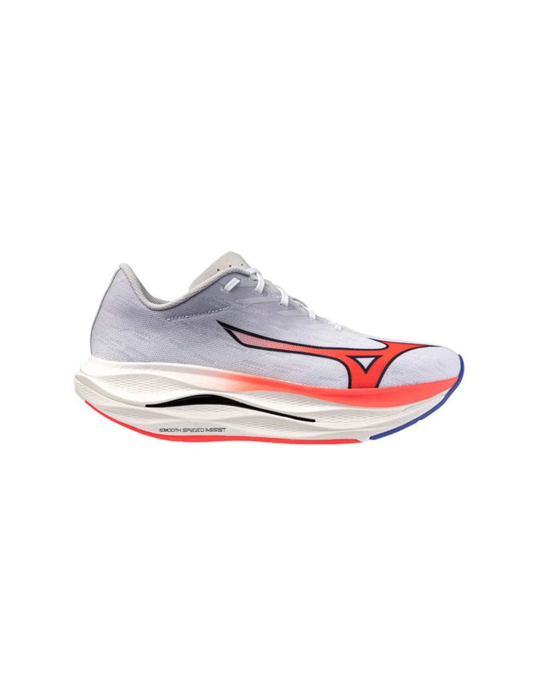 Zapatillas de Running Mizuno Wave Rebellion Flash 3 Hombre Blanco/Coral/Iris Bloom