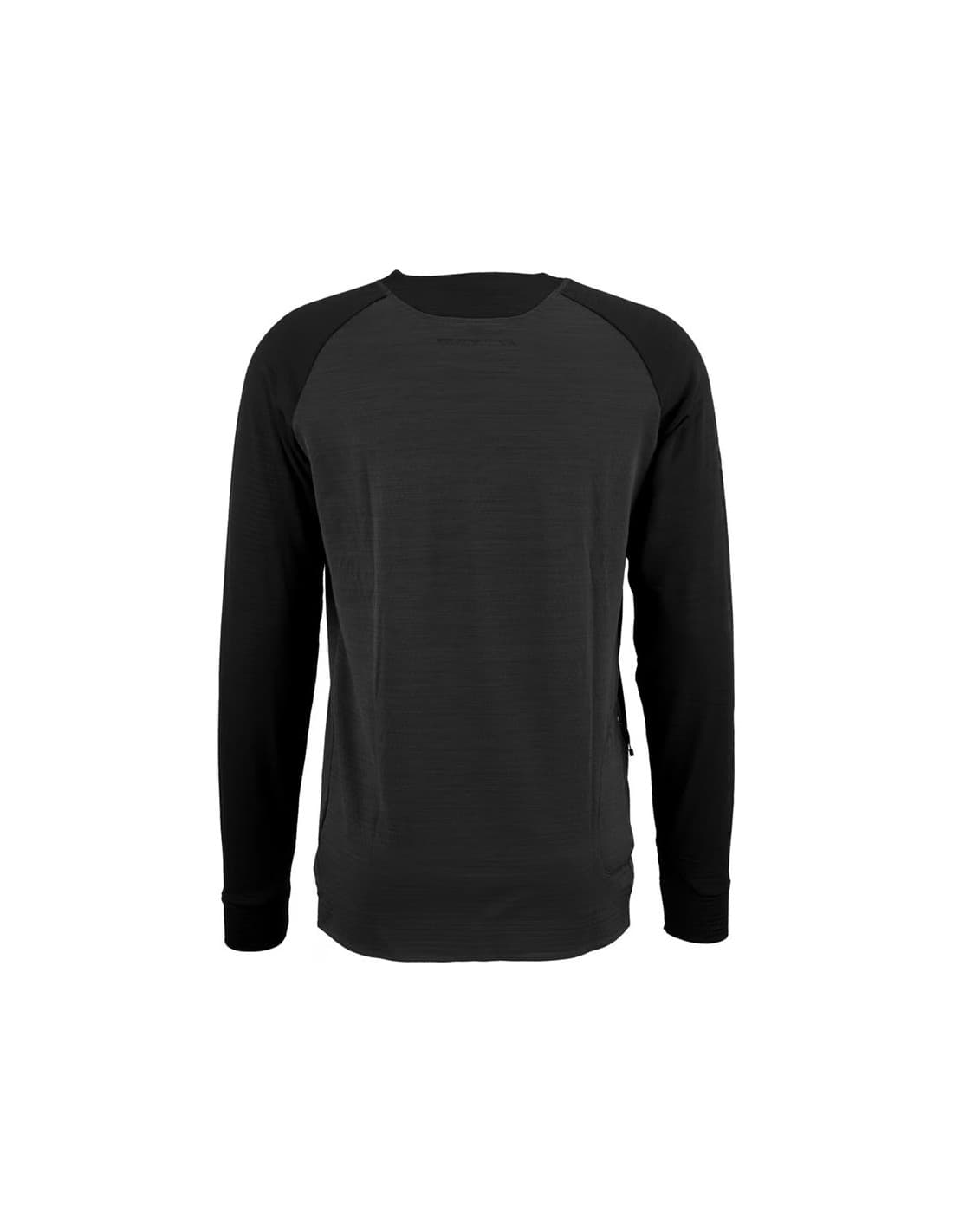 Camiseta de Ciclismo Endura Singletrack Fleece Brk Hombre Negro