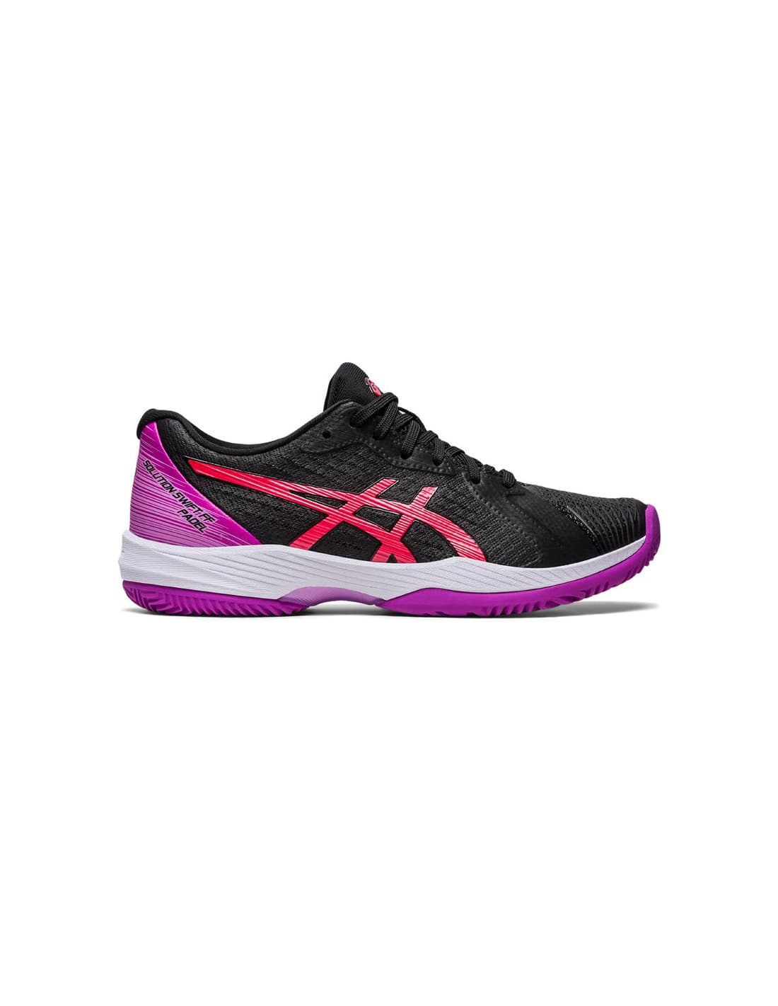 Zapatillas negras de pádel ASICS Solution Swift FF Mujer