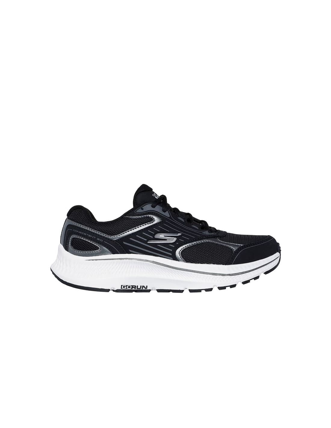 Zapatillas Skechers Go Run Consistent 2.0 - Advan Black Knit Mujer