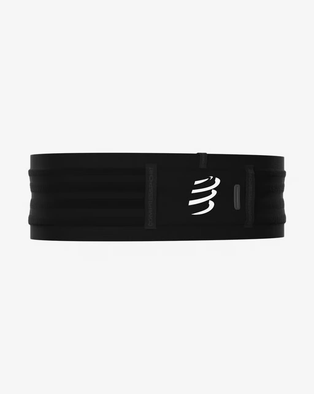 Compressport Cinturón Free Belt PRO negro logo blanco — XL — cinturones y riñoneras