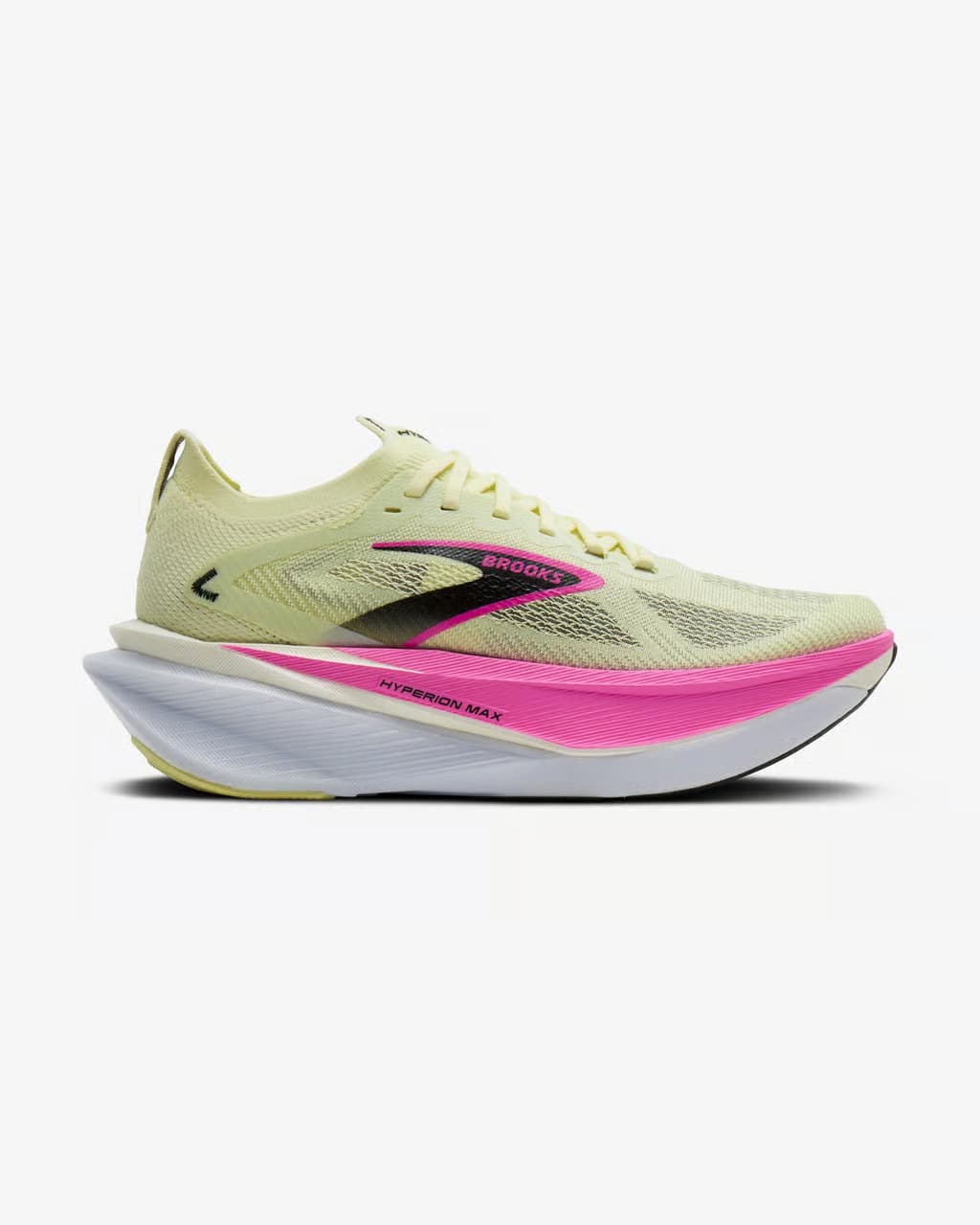 Brooks Hyperion Max 3 Medium amarillo fucsia — zapatillas de running para mujer