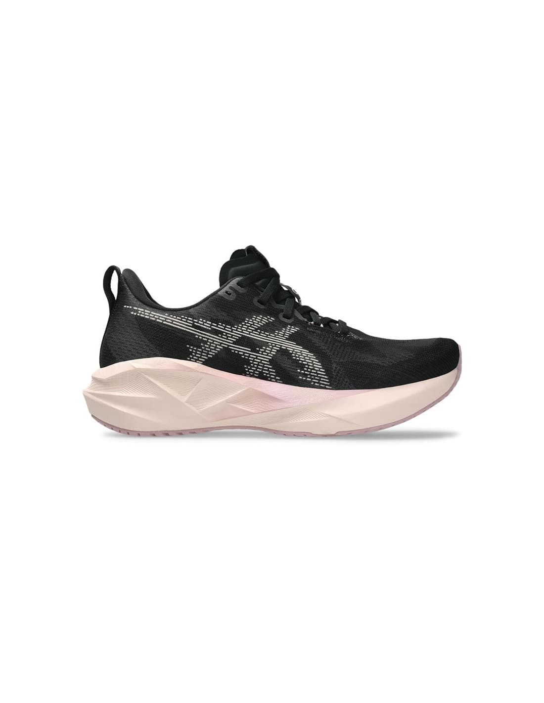 ASICS Novablast 5 Mujer Negro/Rosa — zapatillas de running para mujer