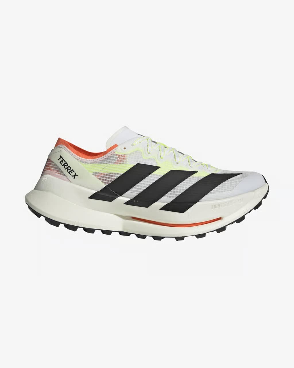 Adidas Terrex Agravic Speed Ultra 2 blanco amarillo naranja — zapatillas de running
