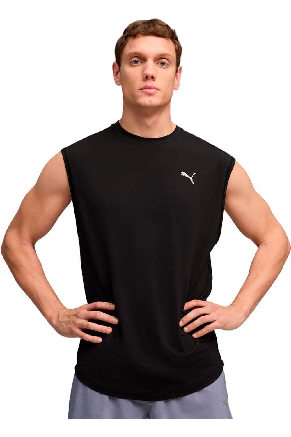 Puma run coolcell camiseta entrenamiento tirantes — camiseta de running para hombre