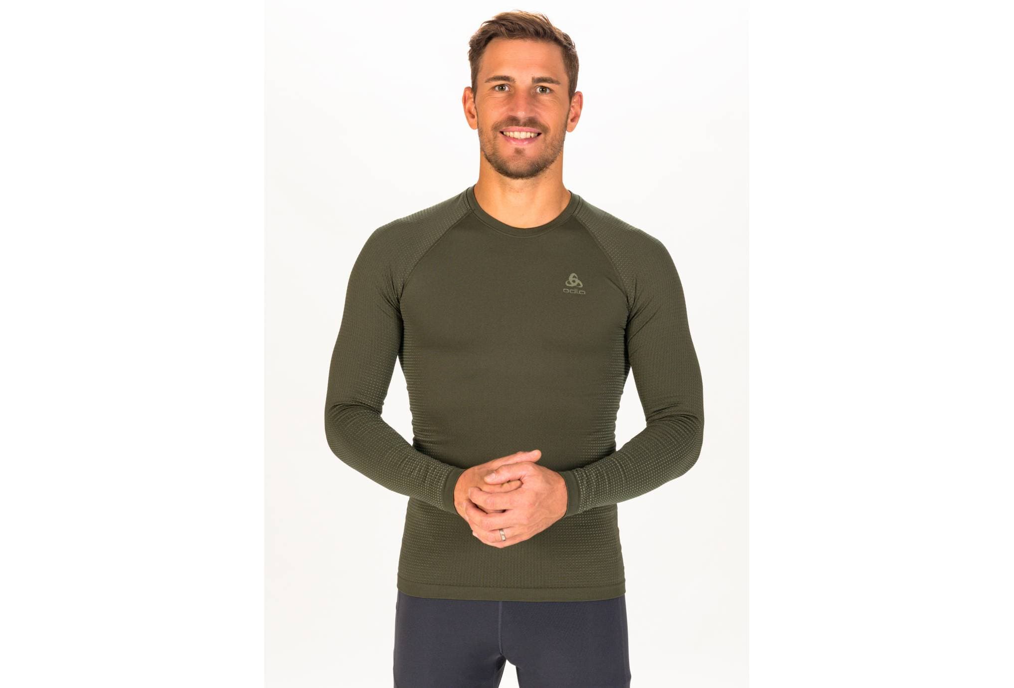 Odlo manga larga Performance Warm ECO — camiseta de running para hombre