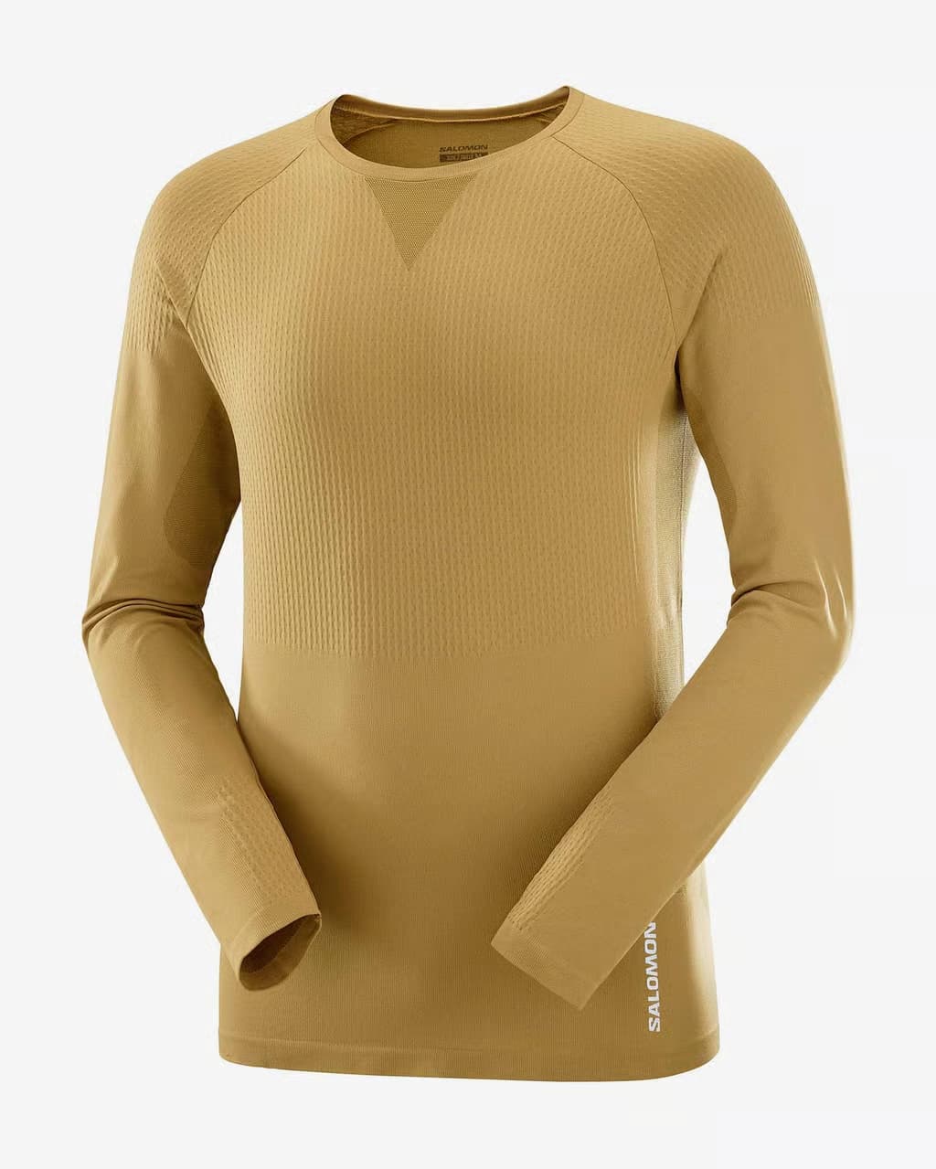 Camiseta Salomon Sense Aero Seamless manga larga marrón claro