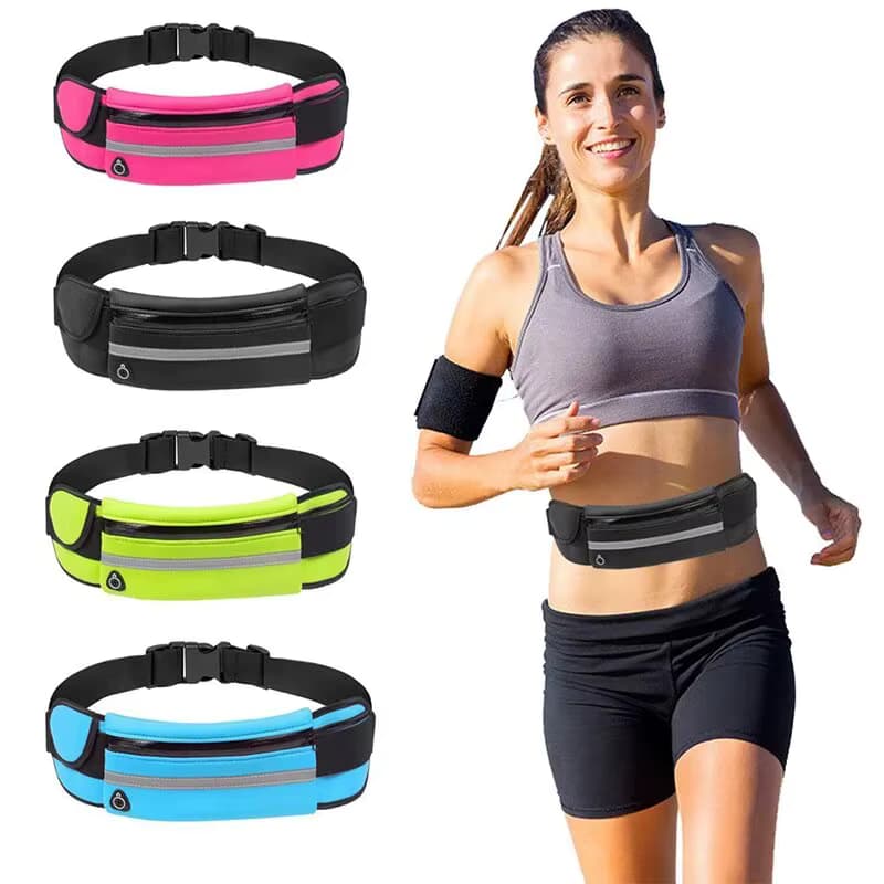Riñonera de neopreno impermeable colorida para hombre, riñonera para correr, 1 Uds
