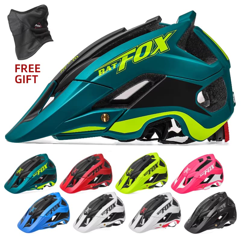 Casco de Ciclismo BATFOX MTB Ultraligero, Moldeado Integralmente, para Bicicleta de Montaña y Carretera — otros deportes para mujer
