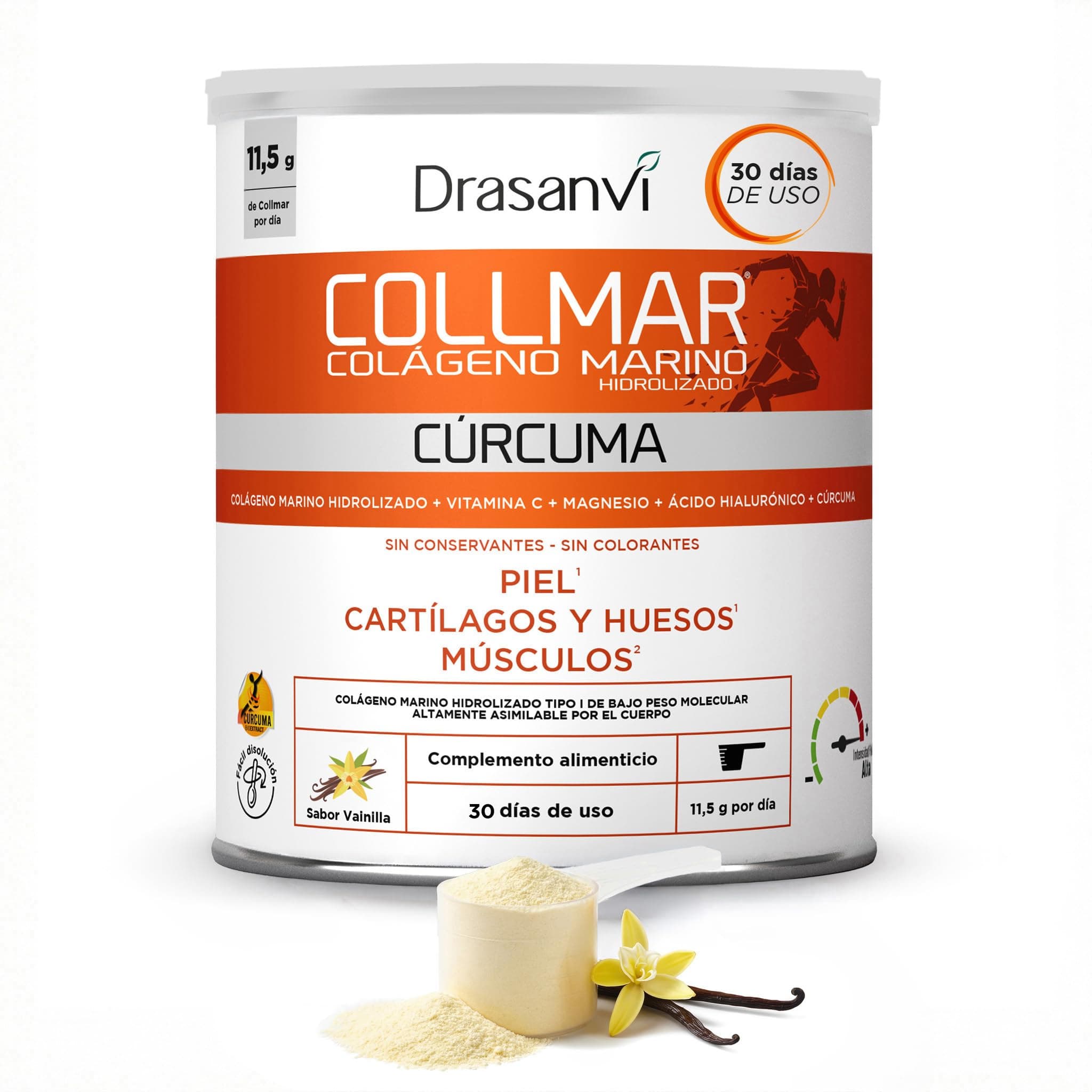 Drasanvi COLLMAR Colageno Marino Hidrolizado + Curcuma con Magnesio, Vitamina C, Ácido Hialurónico — colágeno y articulaciones