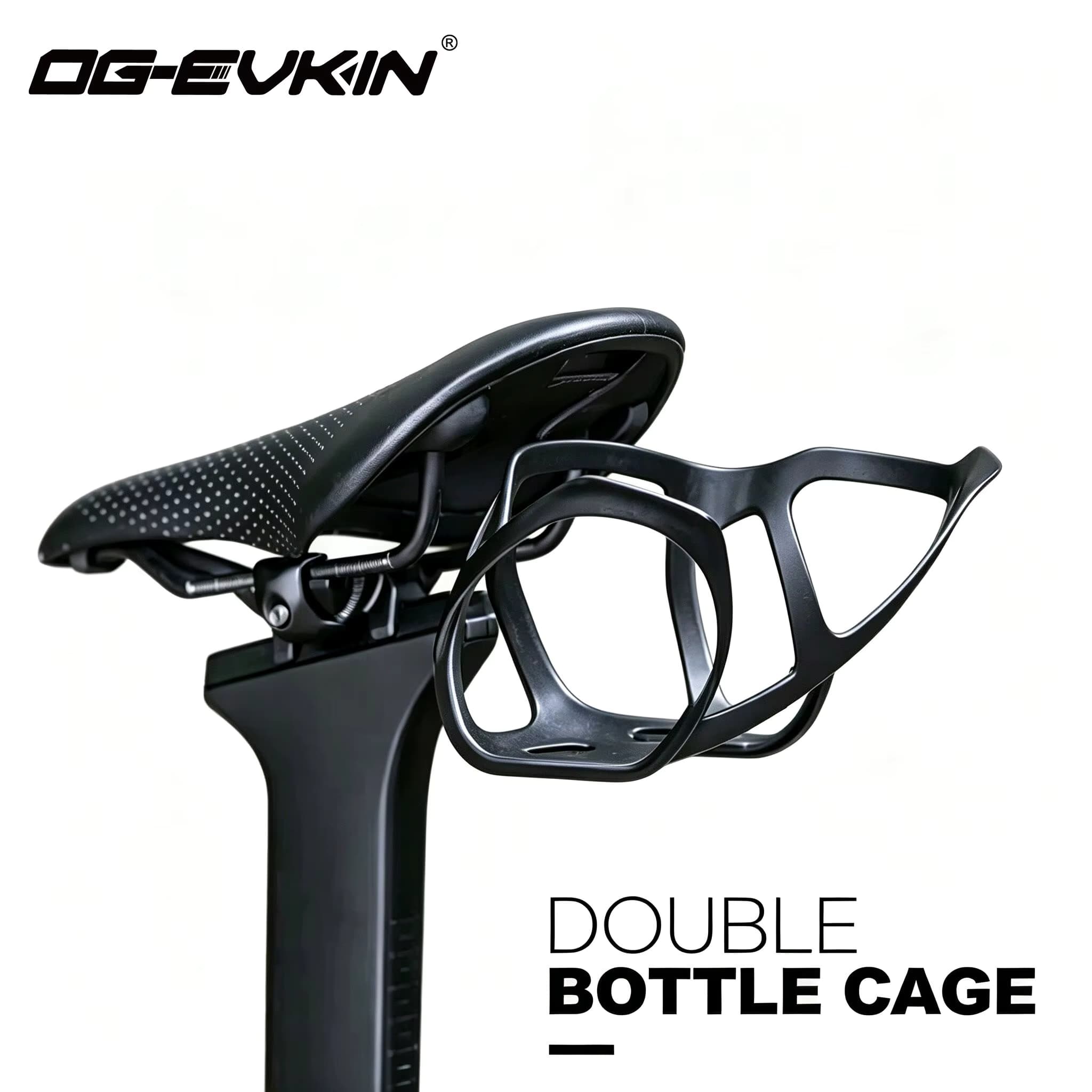 Soporte Expansor de Titanio para Portabidones de Bicicleta OG-EVKIN FA-026, Compatible con Cuadro de Bicicleta de Carretera CF-026