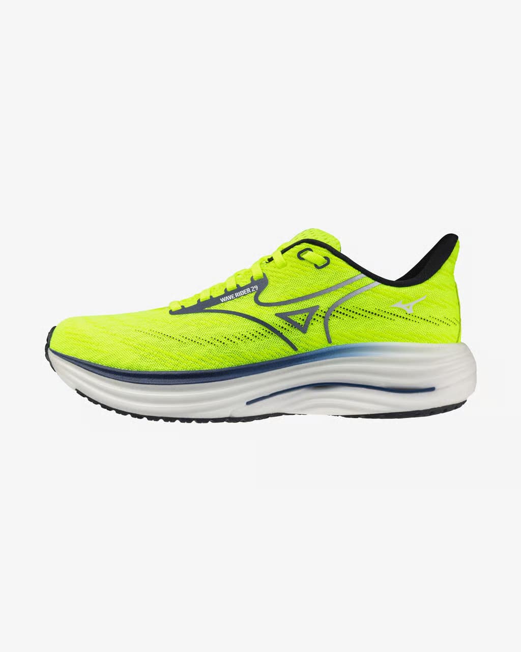 Mizuno Wave Rider 29 amarillo brillante — zapatillas de running