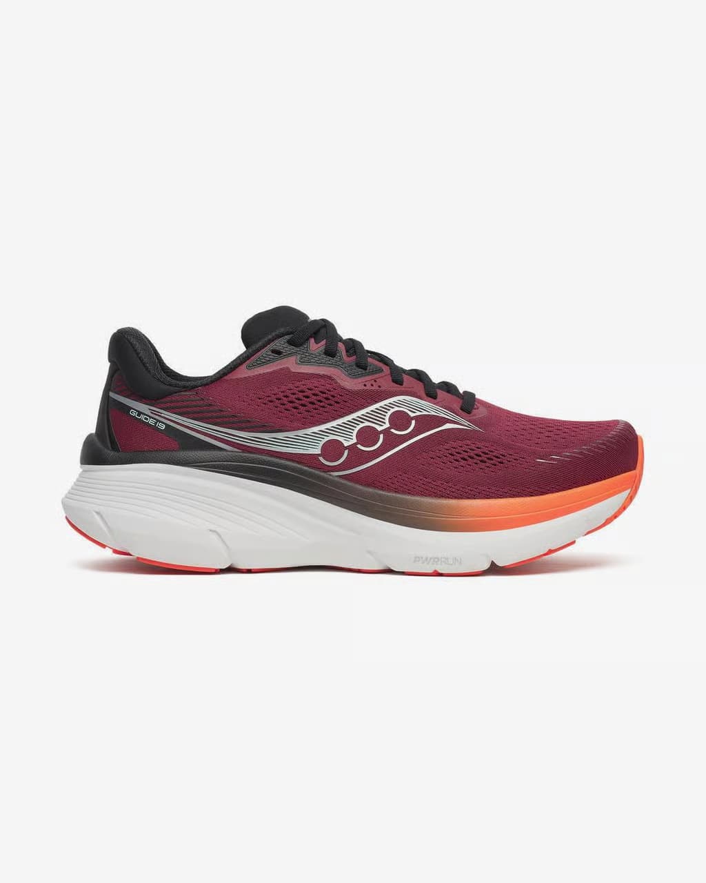 Saucony Guide 19 rojo burdeos — zapatillas de running