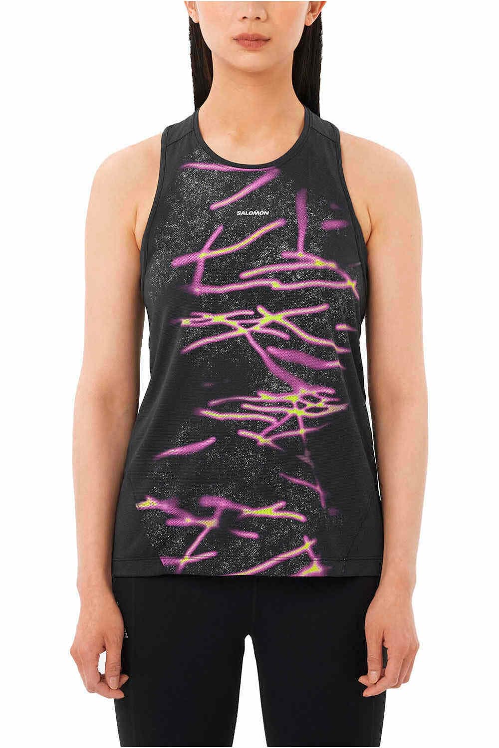 Salomon shkout core gfx camiseta tirantes — camiseta de running