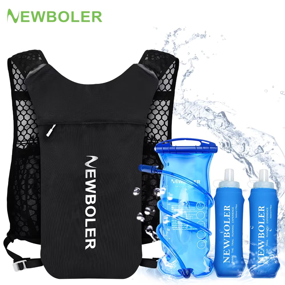 NEWBOLER-mochila ultraligera para correr al aire libre, chaleco de hidratación para trotar, mochila transpirab